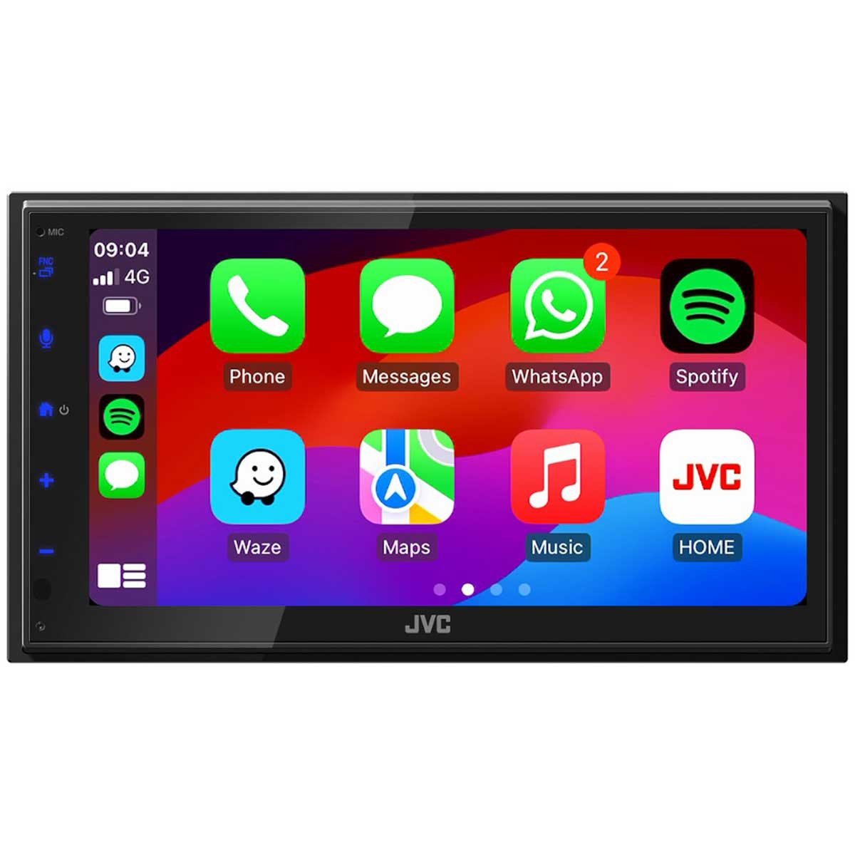 JVC KW-M695DBW, 2-DIN Autoradio mit DAB+ / Apple CarPlay Autoradio (Freisprecheinrichtung)