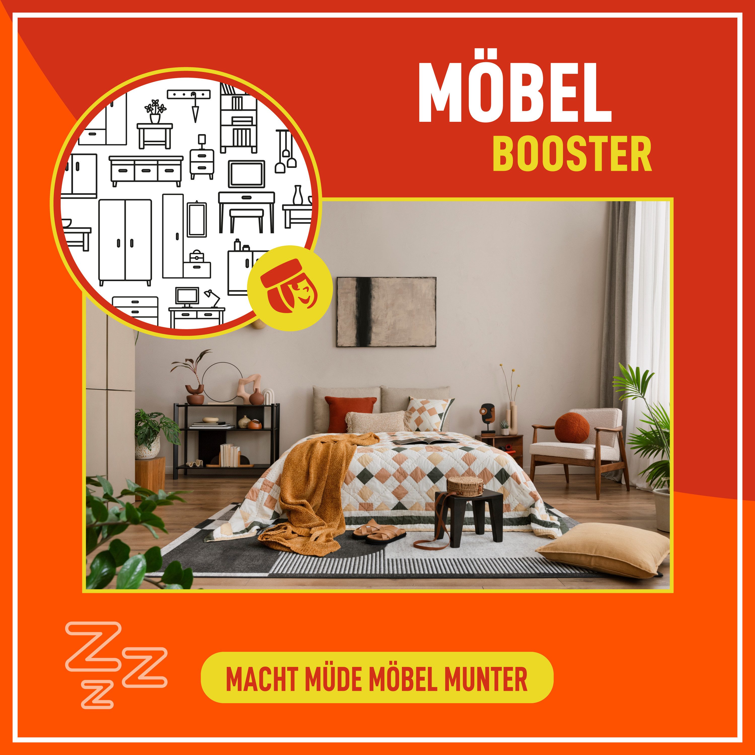 poliboy Möbel Booster - 375ml Möbelreiniger (Pflege für Möbel aus Holz, Kunststoff und Metall - Made in Germany)