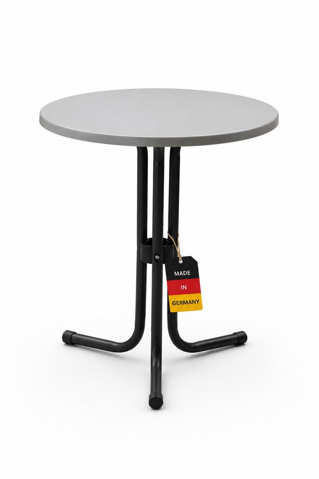 Gardissimo Gartentisch 60 cm rund Bistrotisch breit Made in Germany (Spar-Set, 1-St., 1 Tisch), kratzfest / wetterfest / pflegeleicht