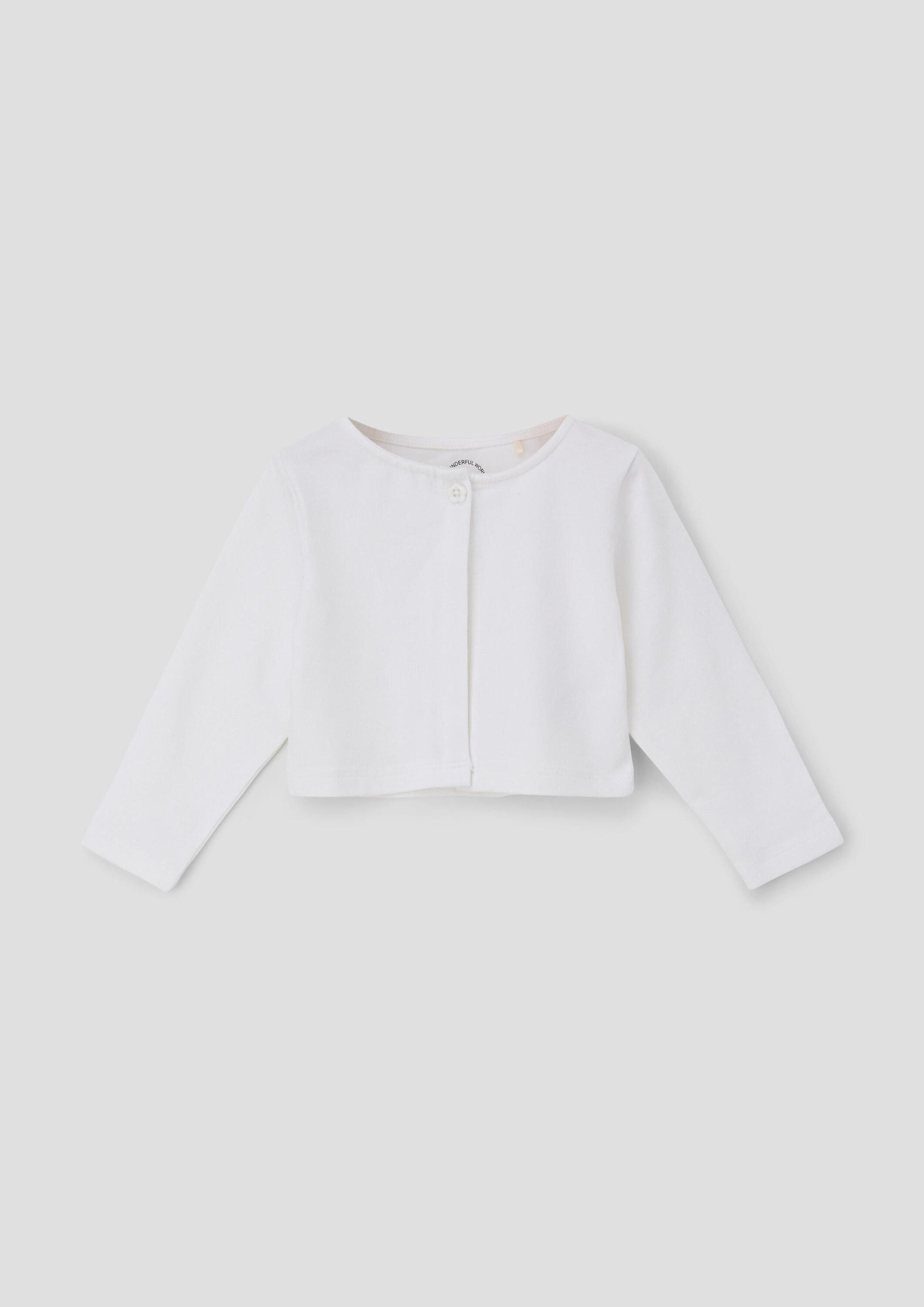 s.Oliver Funktionsjacke Indoor-Jacke Bolero aus Baumwollmix