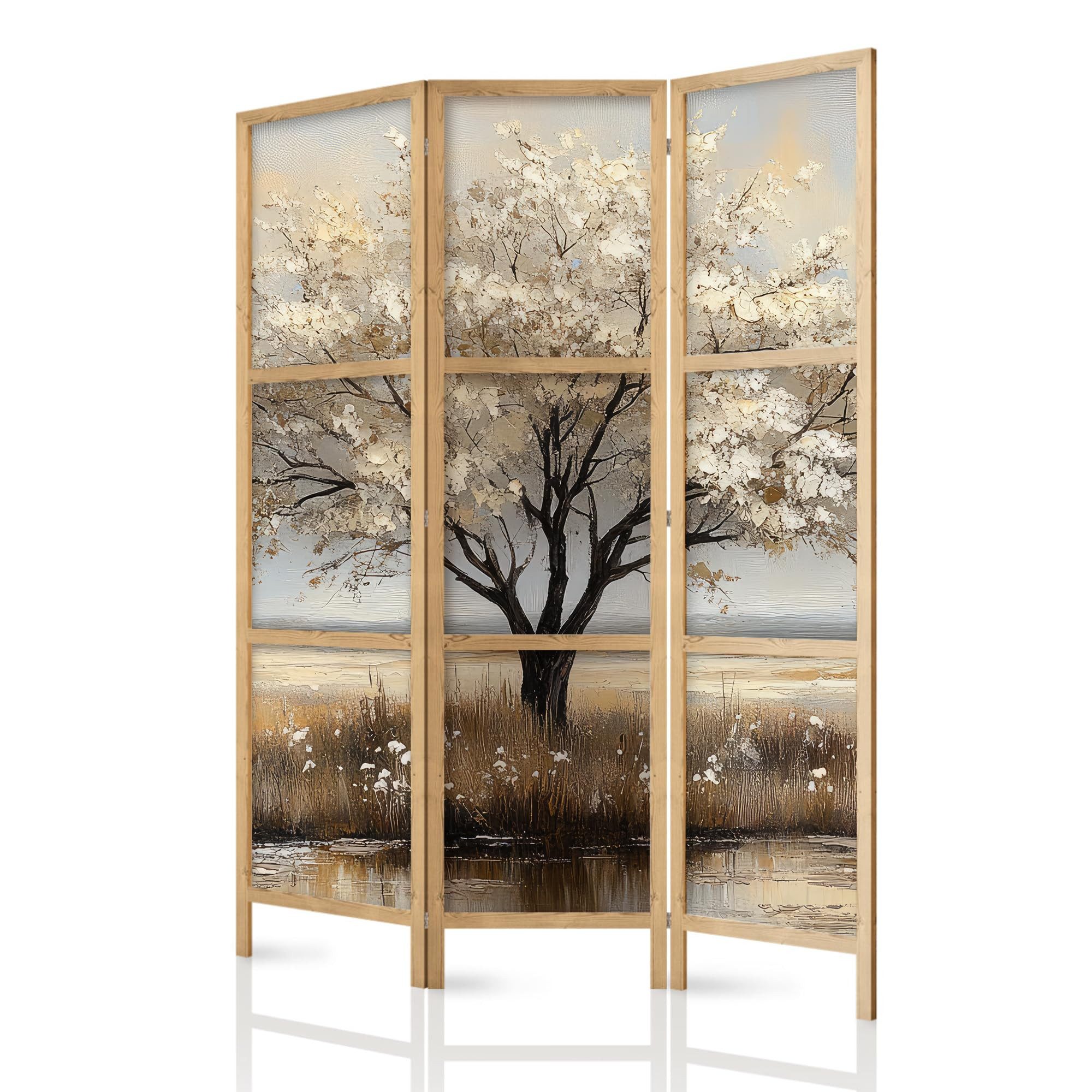 framed concept Paravent, Raumteiler Holz Japan, 135x172 & 225x172 cm, einseitig