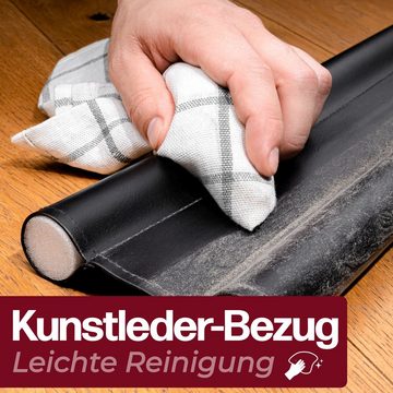 Praknu Zugluftstopper 2 Set Doppelseitiger Schutz - Zugstopper Türboden Türdichtung, 2-tlg., Zuschneidbar - Kältestopp von Zugluft unter der Tür - Luftstopper