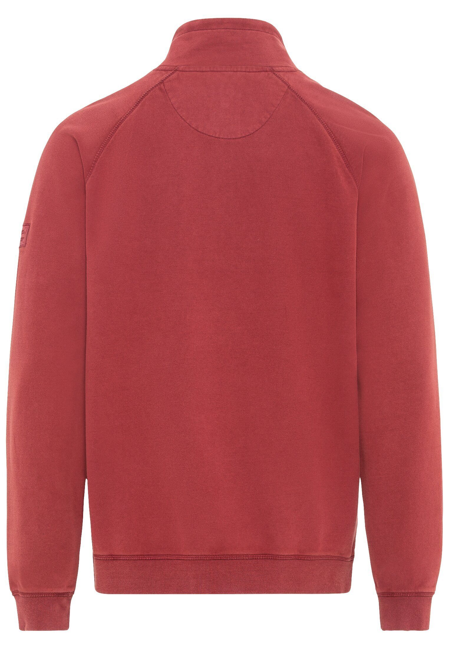 reiner Baumwolle aus Rot active camel Sweatshirt