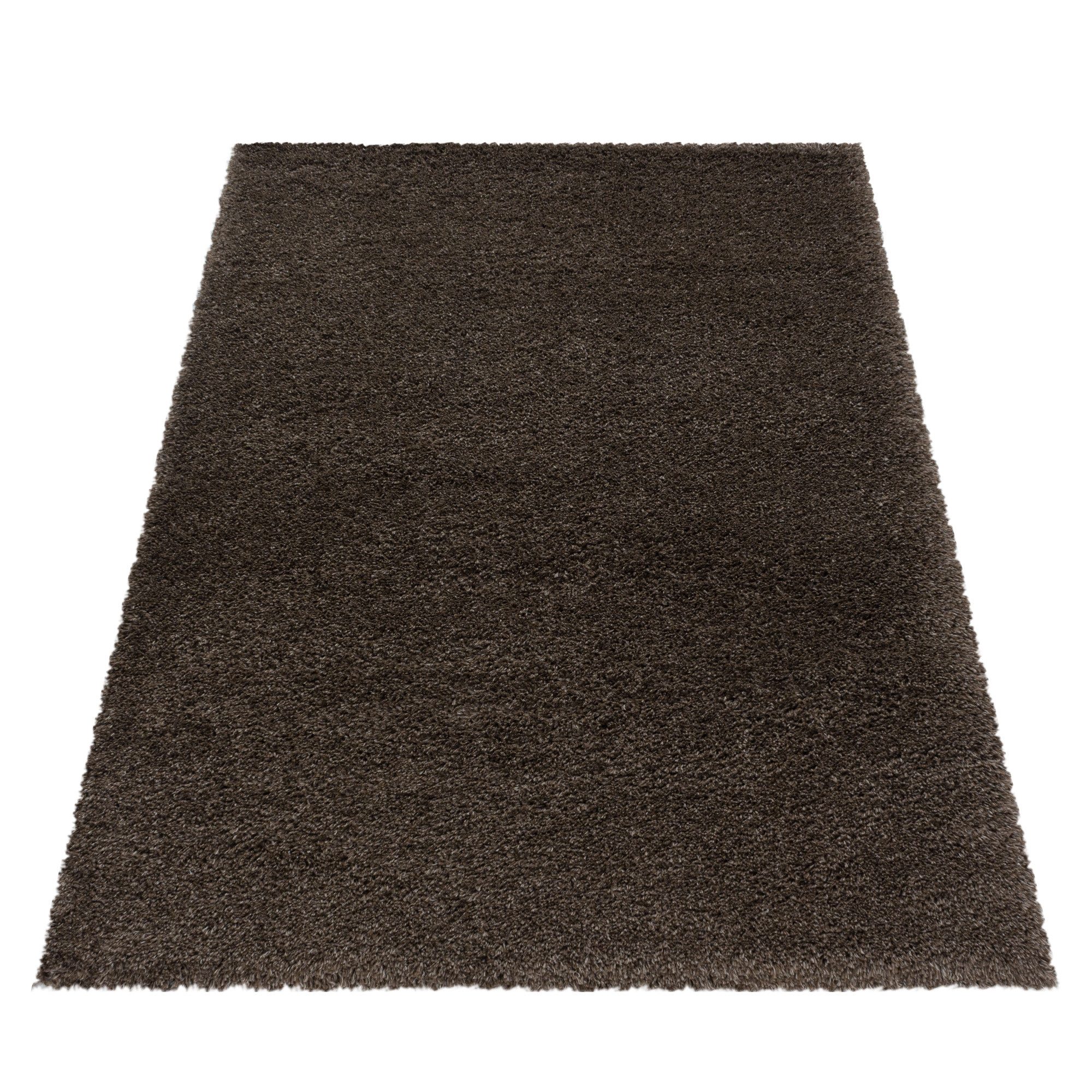 Carpettex Hochflor-Teppich Unicolor - Einfarbig, Läufer, Höhe: 30 mm, Teppi günstig online kaufen