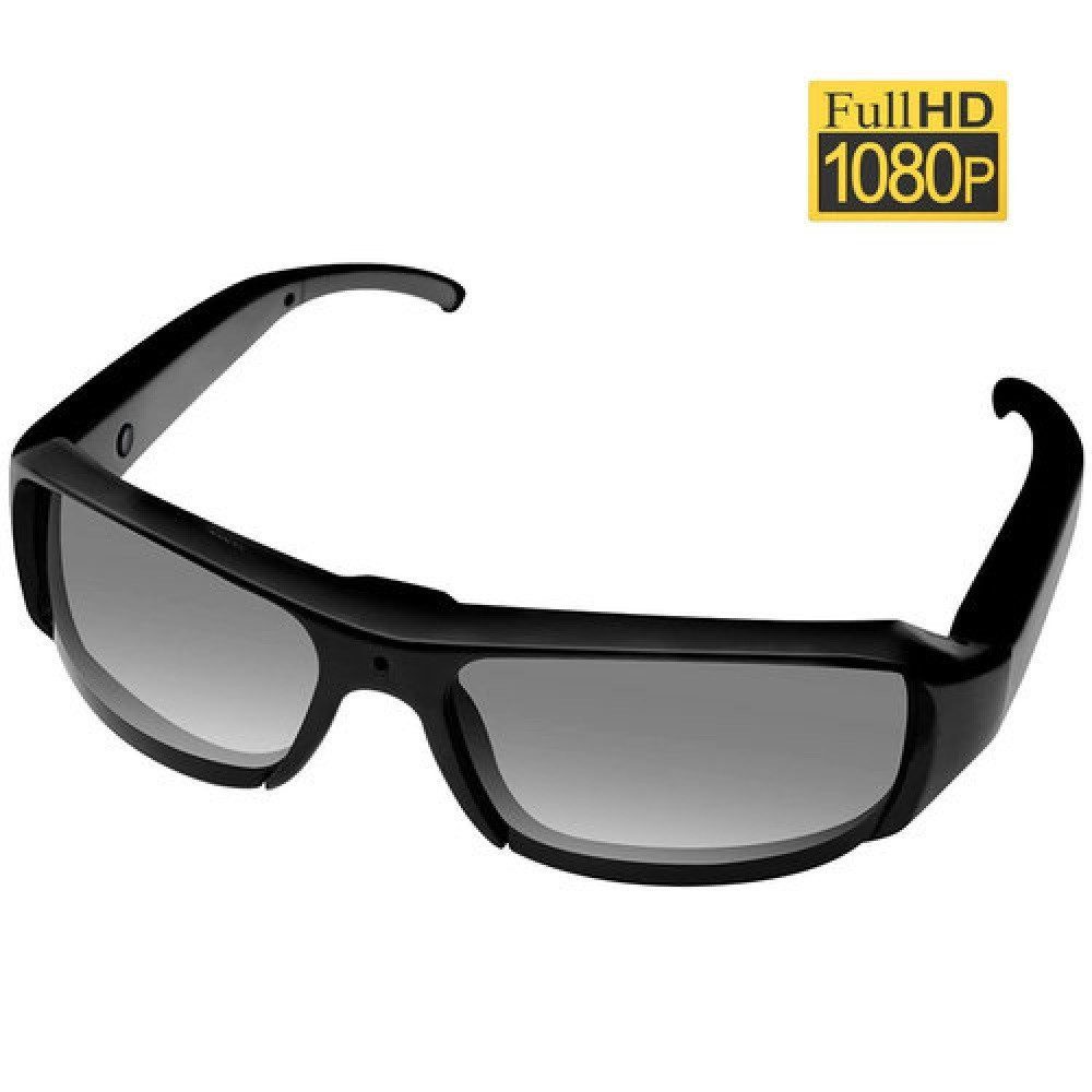 SpionProfi Überwachungskamera 32GB Sonnenbrille mit Mini Kamera Video Ton Aufnahme Urlaub Cam (Innenbereich, Außenbereich, 1-tlg., Versteckte Kamera Spycam Mini Cam geeignet für Biker, Urlaub, Outdoor)