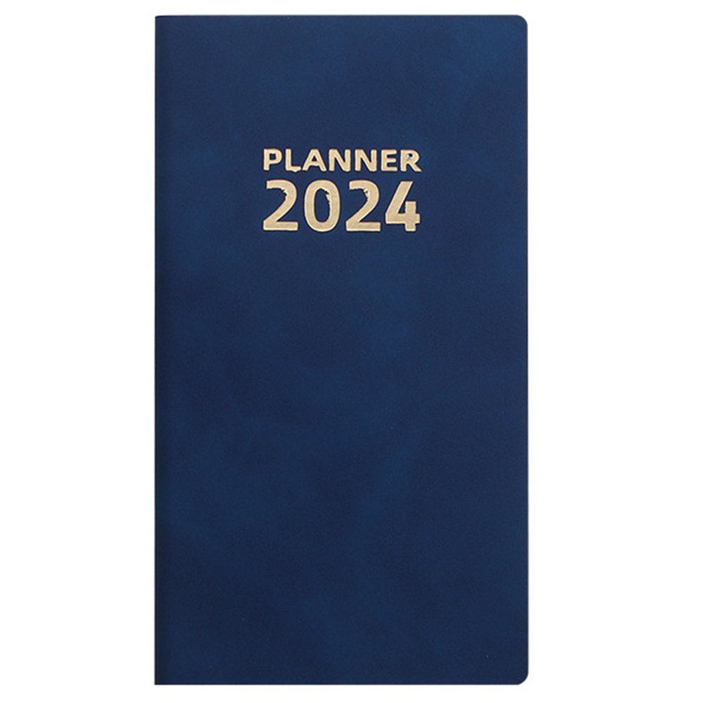 Blusmart Notizbuch 365 Tage Zeitmanagement-Notizbuch, Feine Texturen, Glättungshandbuch navy blue