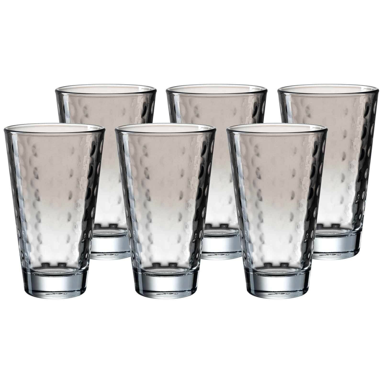 LEONARDO Glas »OPTIC Trinkgläser 200 ml 6er Set«, Glas online kaufen | OTTO