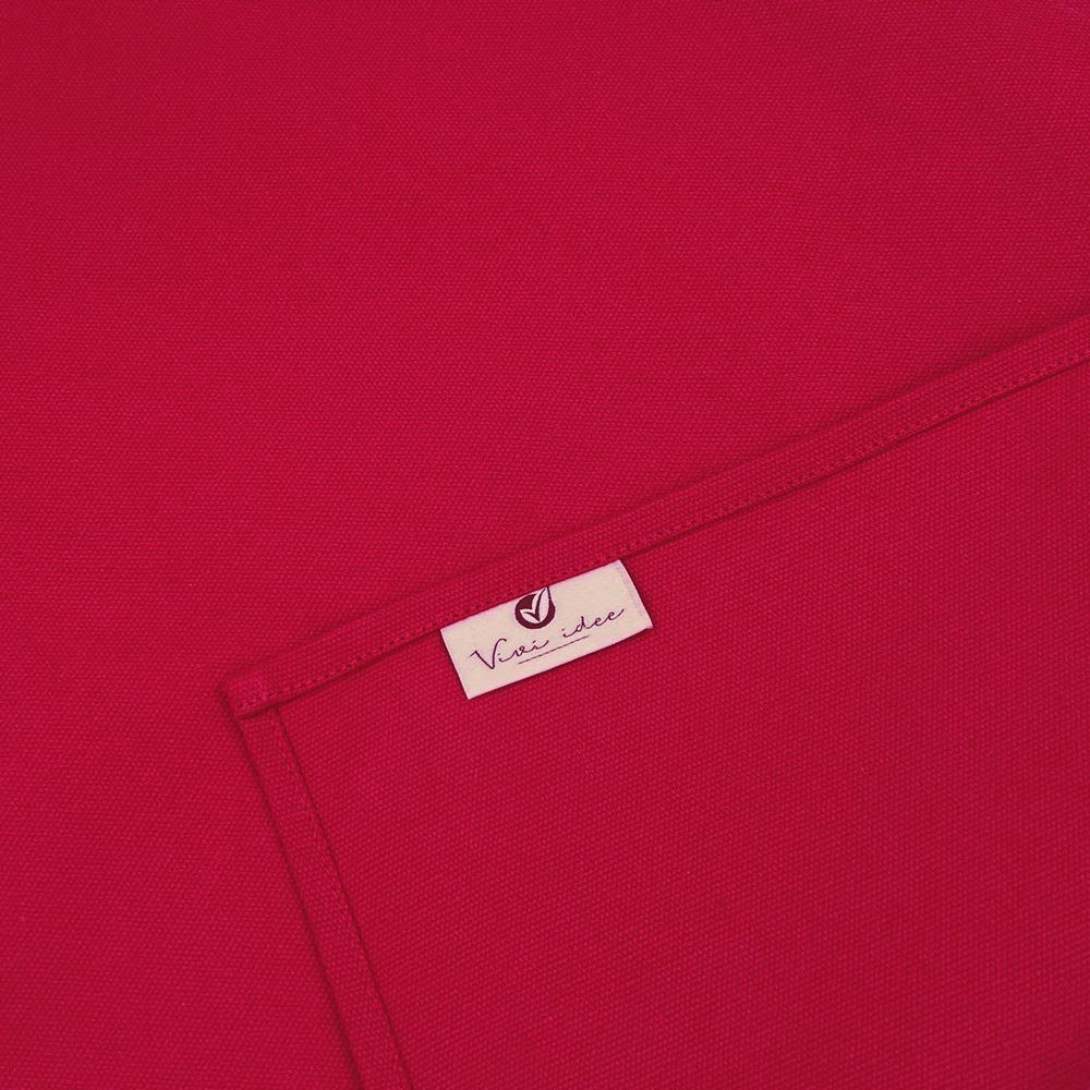 Vivi Idee Platzset 4er/6er Premium 100% Baumwolle Tischsets Platzdeckchen Stoff, (4-St), abwaschbar, Handgenäht, 52x33cm