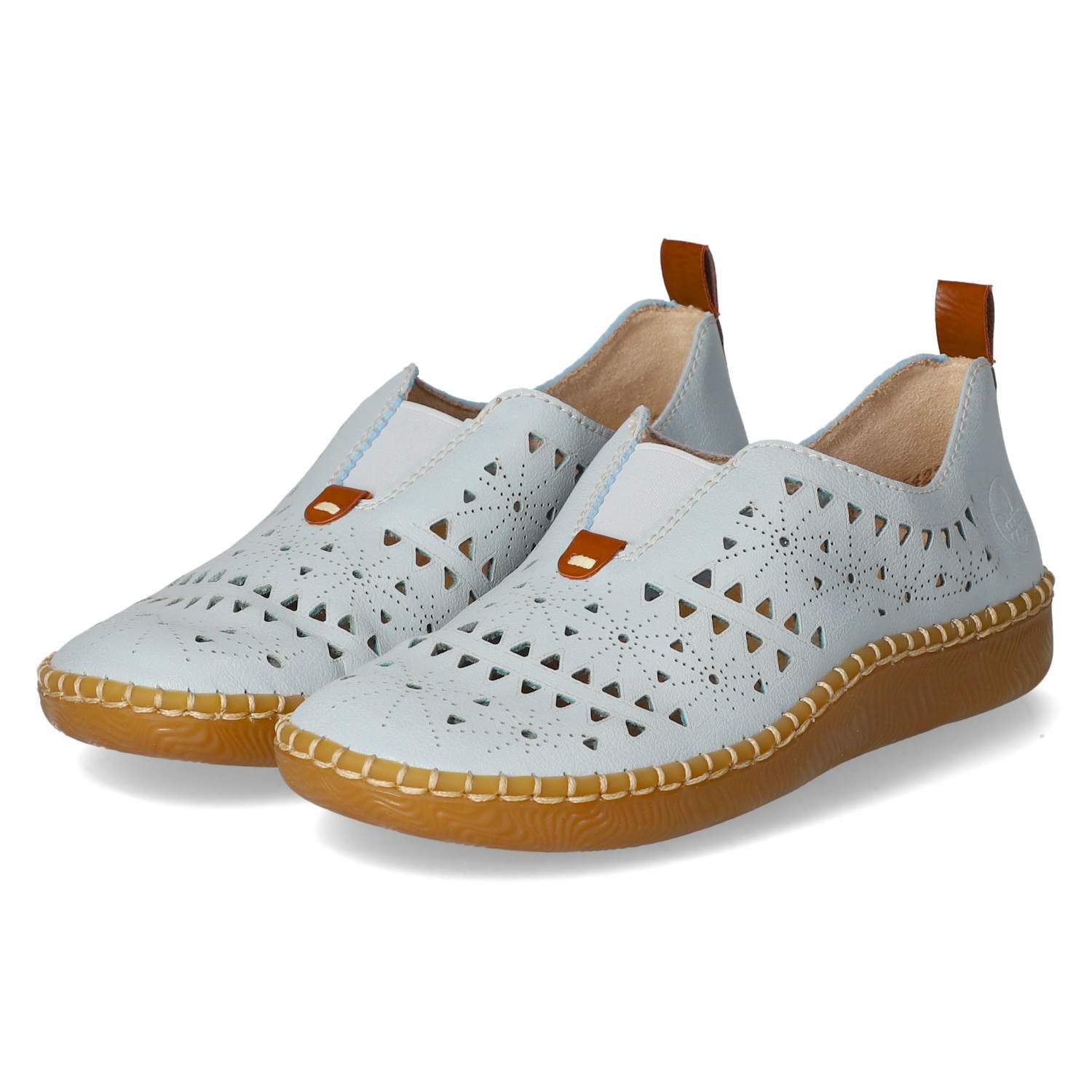 Rieker Rieker N2452-10 Damen Synthetik blue Slipper