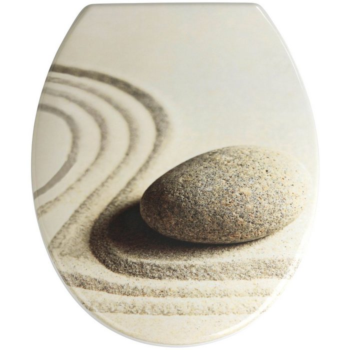 WENKO WC-Sitz Sand and Stone Duroplast