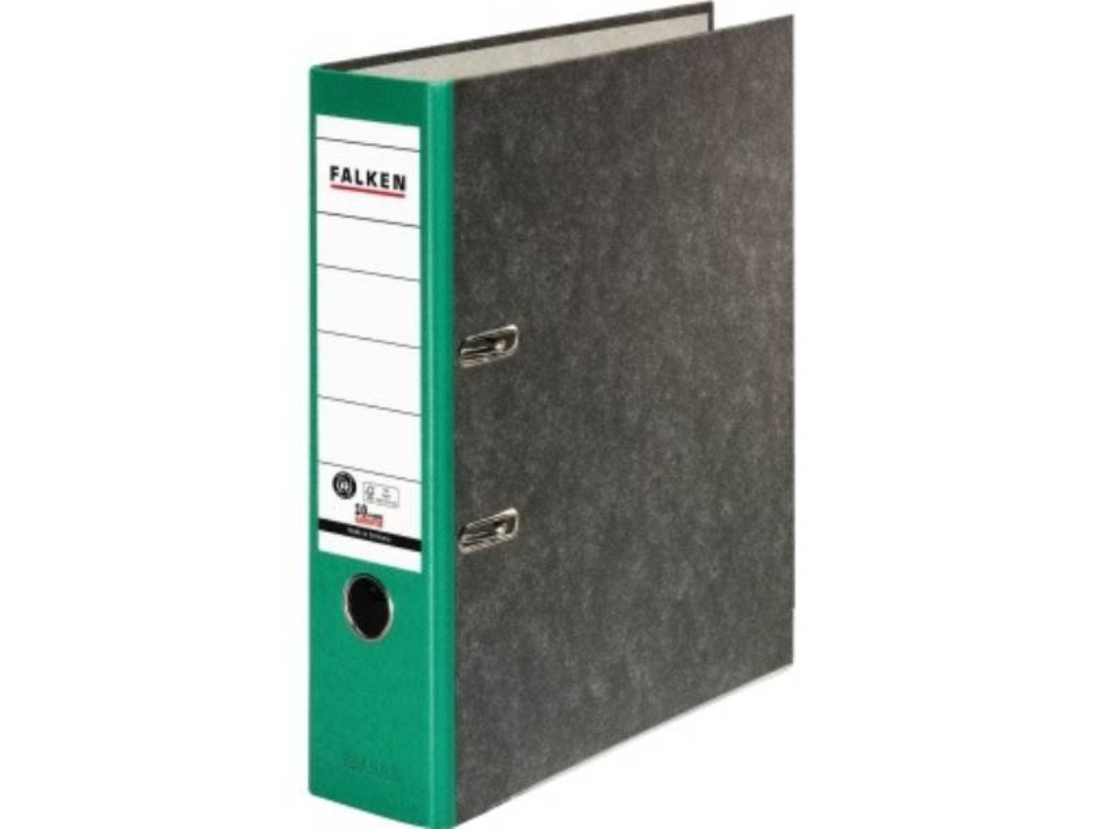 Falken Aktenordner Falken Ordner S80 80024714 DIN A4 80mm RC Pappe grün