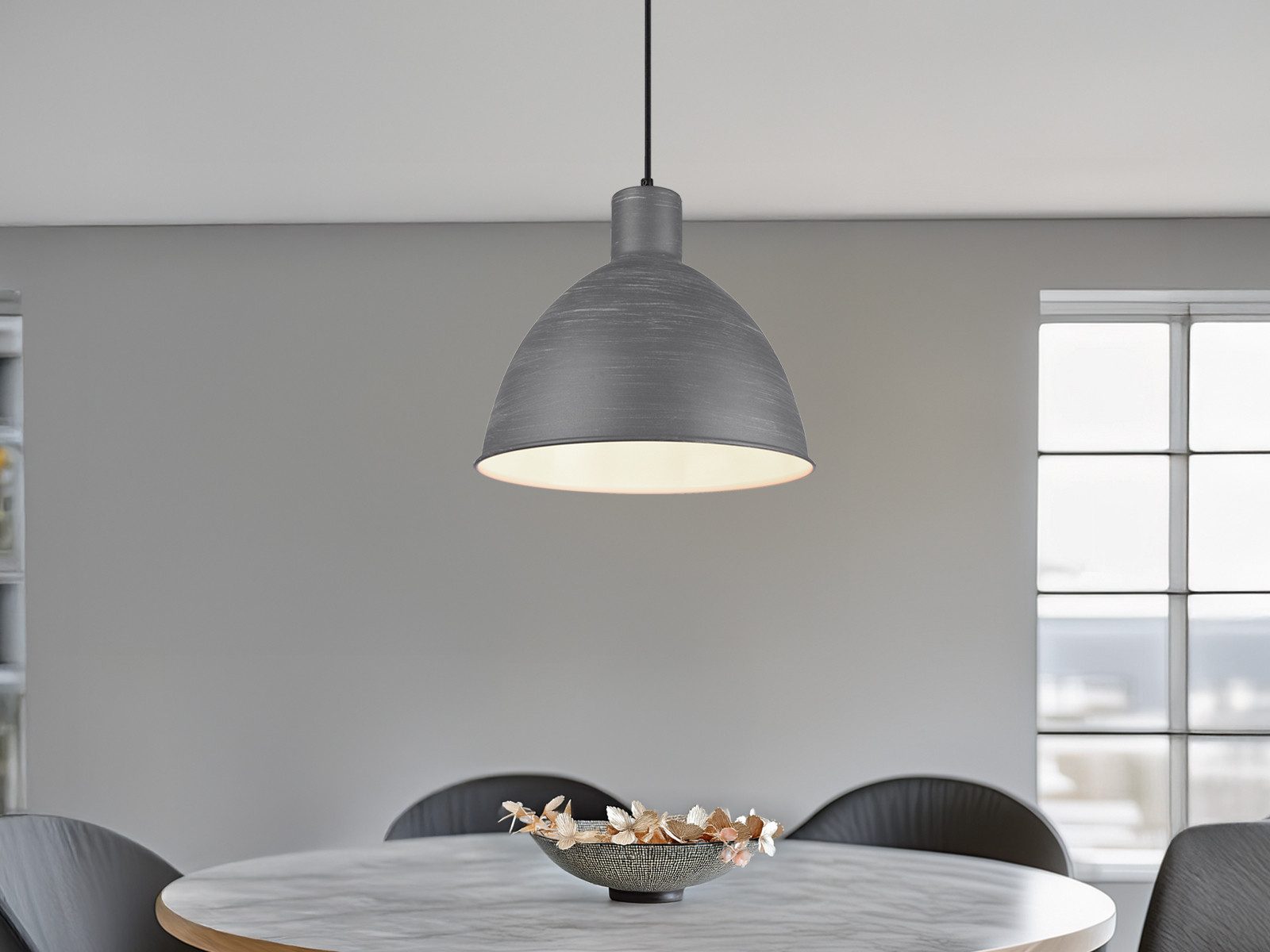 meineWunschleuchte Pendelleuchte, ohne Leuchtmittel, Industriedesign einfla günstig online kaufen