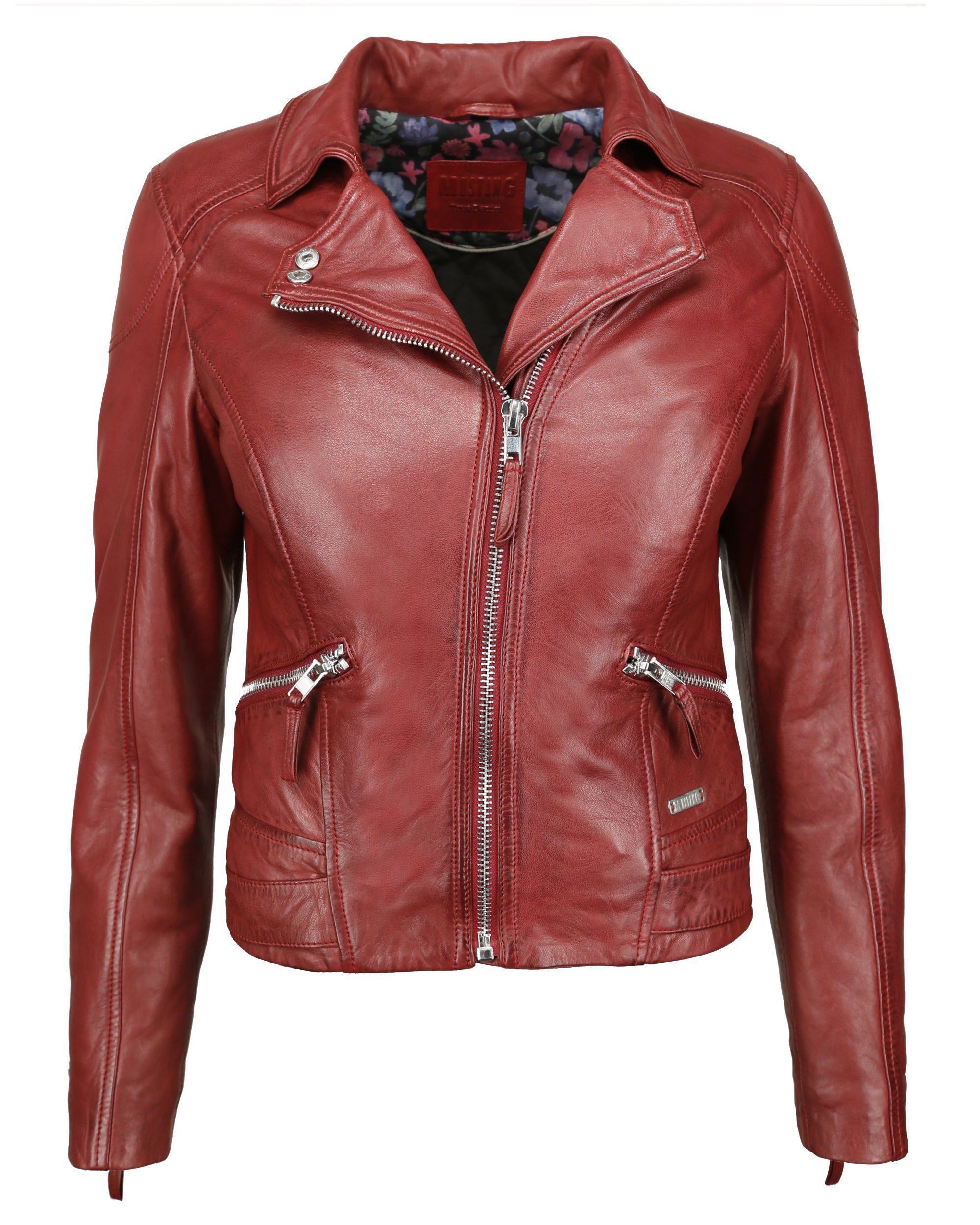 31019271 MUSTANG bordeaux Lederjacke