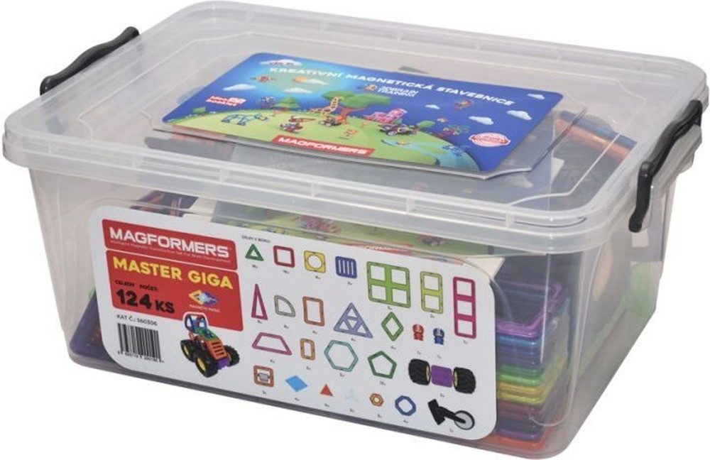 MAGFORMERS MAGFORMERS Master GIGA 124 dílků Magnetspielbausteine