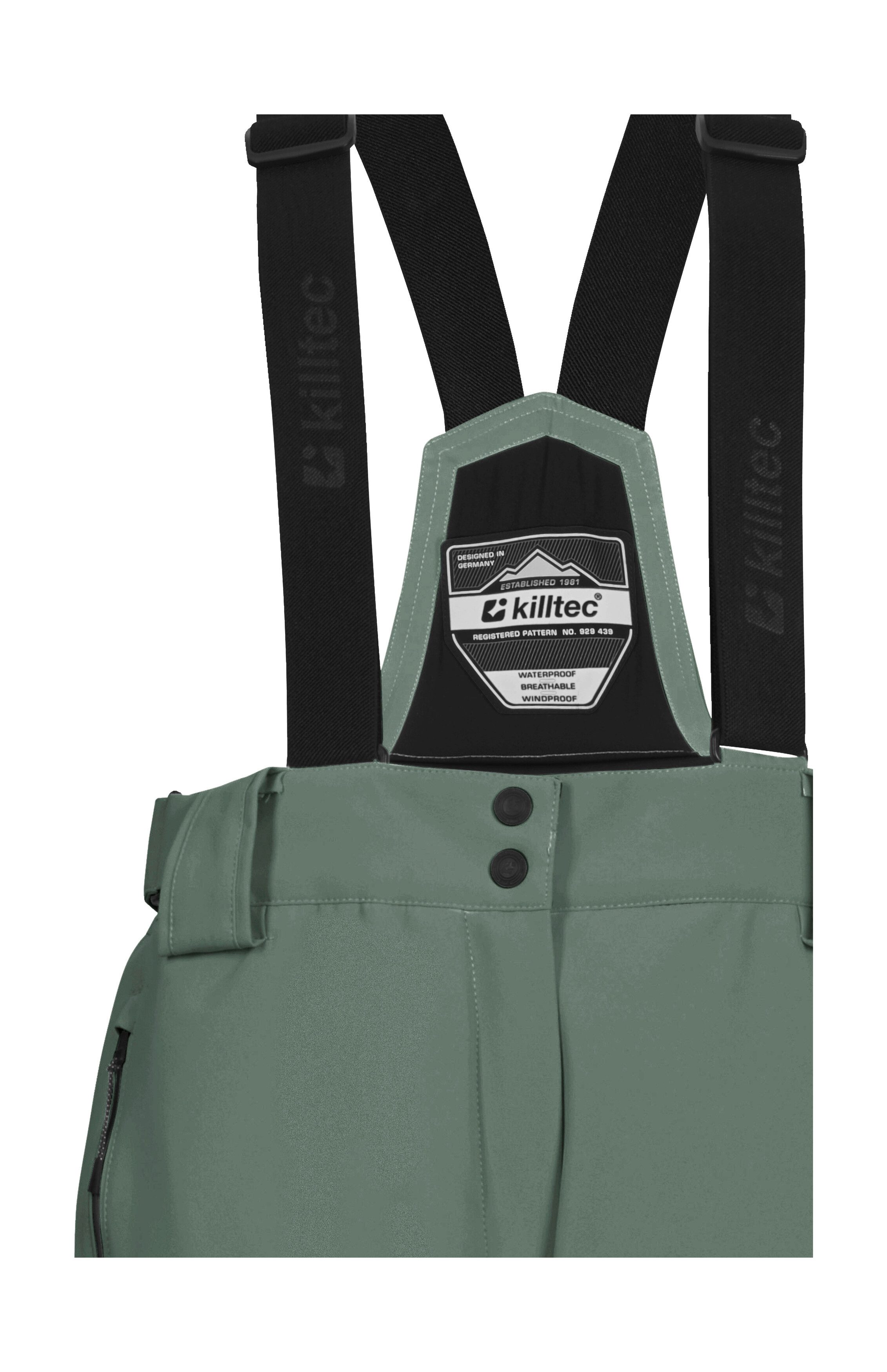 Killtec Skihose KSW 249 WMN SKI PNTS Wasser- und winddicht, abnehmbare Träger, verstellbare Taille