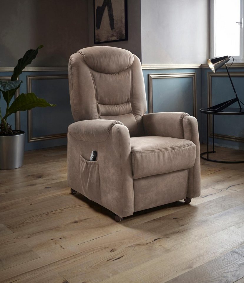 Aufstehhilfe TV-Sessel mit sit&more wahlweise Größe S, Morten, in und Motor
