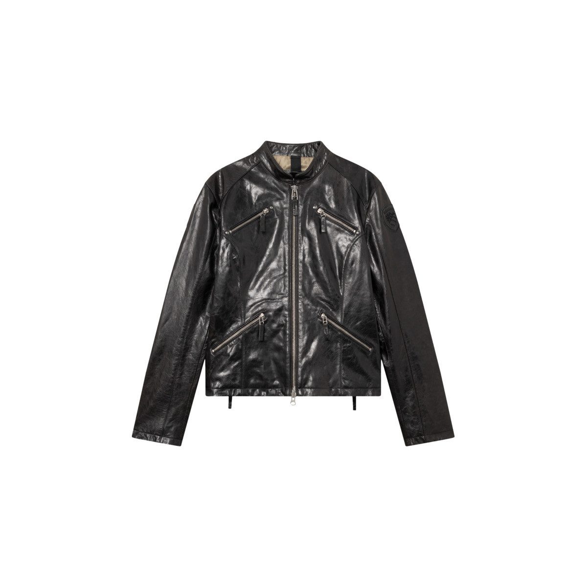 Blauer Lederjacke Libbey Damen Bomberjacke, Freizeitjacke, Blazer, Pufferjacke, Übergangsjacke