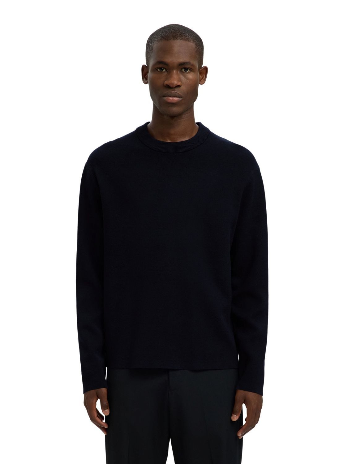 SELECTED HOMME Вязаные свитера SLHTELLER FN RELAXED CREW NECK aus Viskosemix