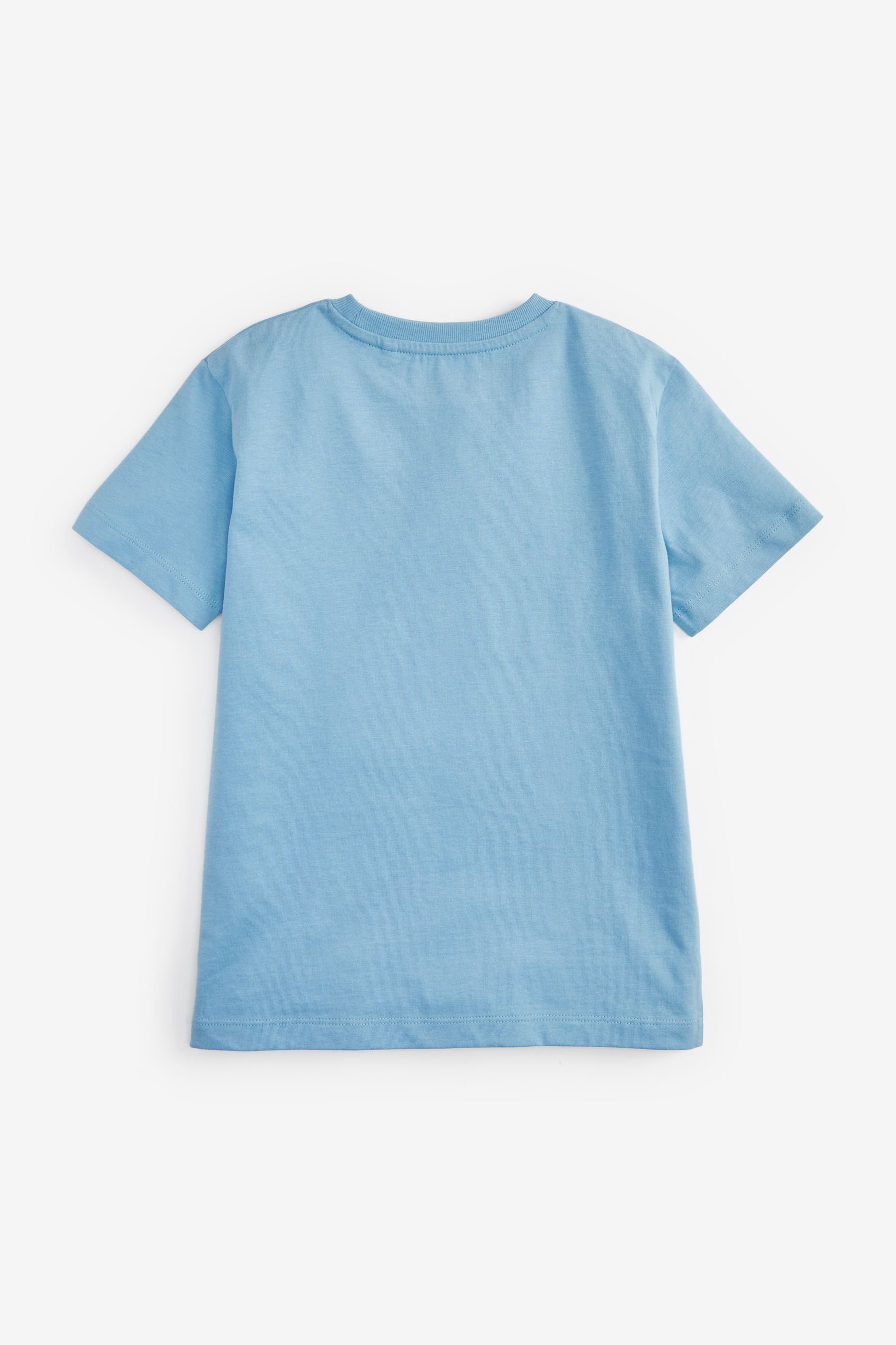 Next T-Shirt 4er-Pack Kurzarm-T-Shirts mit Hirsch-Stickerei (4-tlg)