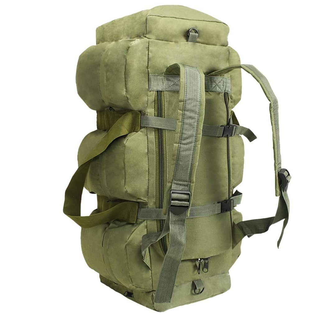 vidaXL Packsack 3-in-1 Seesack Armee-Stil 90 L Olivgrün