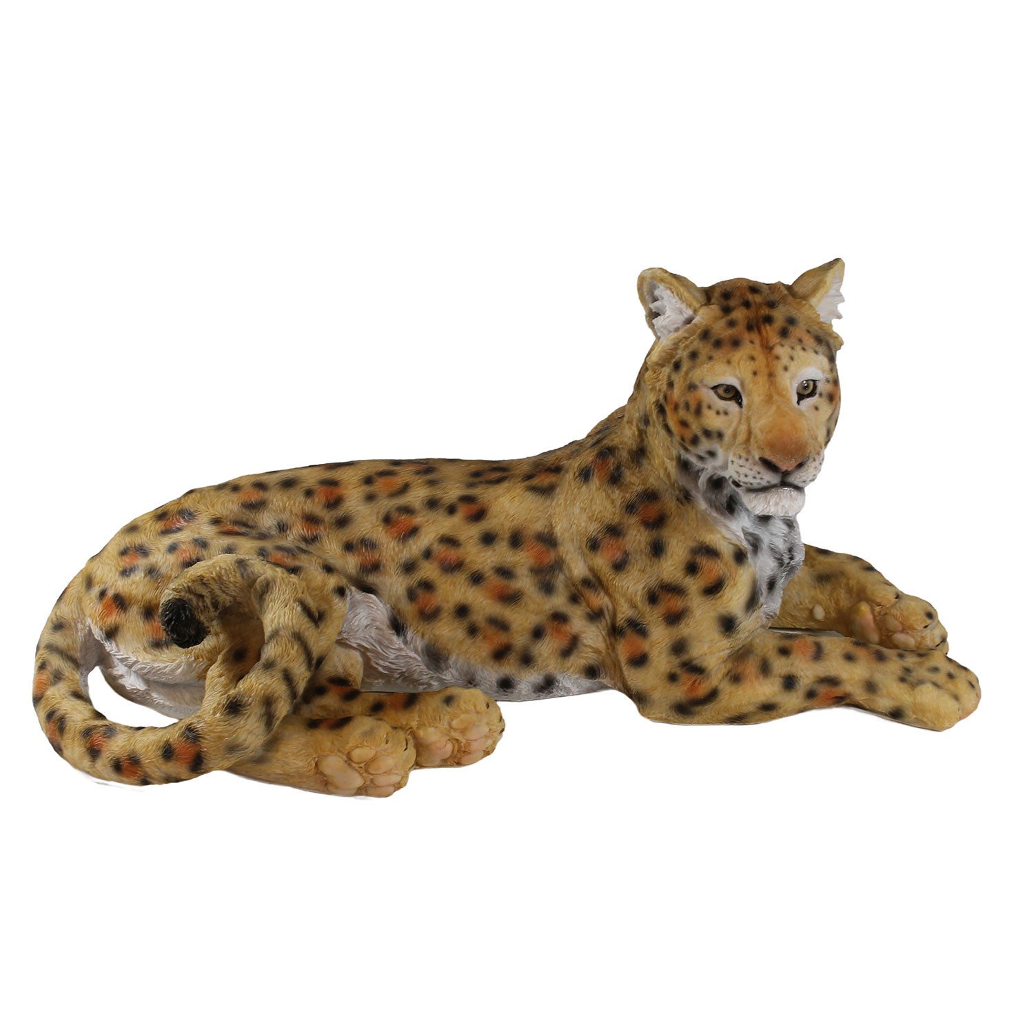 colourliving Tierfigur Lebensechte Panther Figur liegend – Handbemalte Deko günstig online kaufen