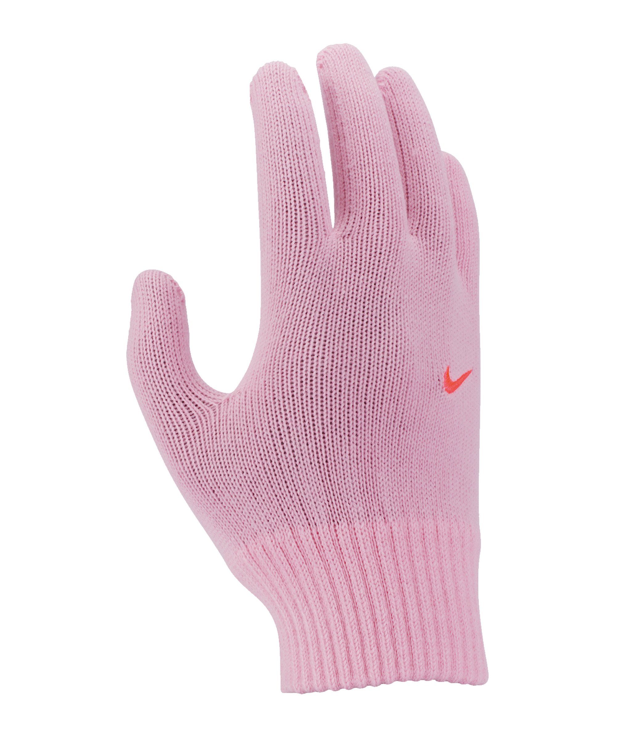 Nike Feldspielerhandschuhe Swoosh Knit Handschuhe 2.0 Kids rosarot