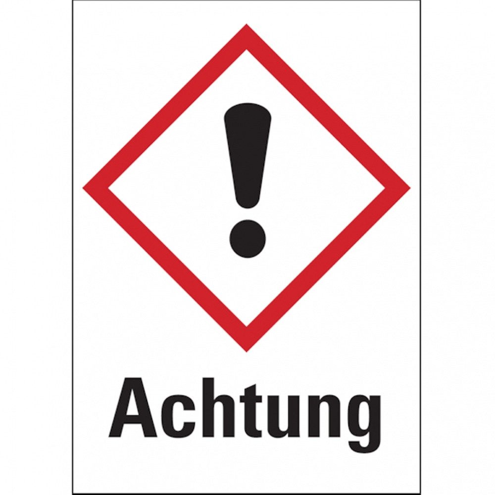 Hinweisschild Gefahrstoffetiketten - Ausrufezeichensymbol (GHS07) - 20x29 mm Folie s