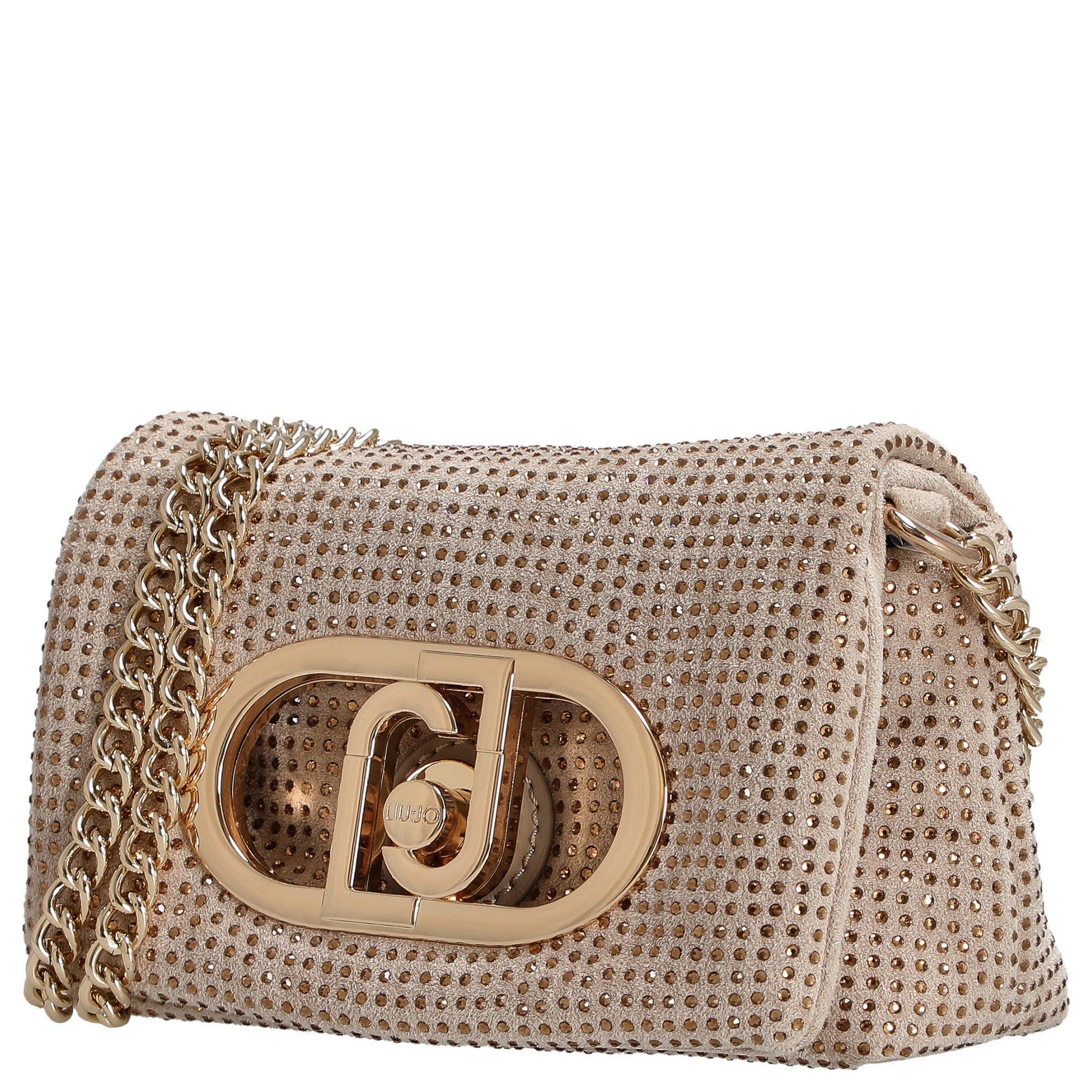 Liu Jo Umhängetasche Lapuffy - Umhängetasche XS 14 cm (neutro/brass gold)