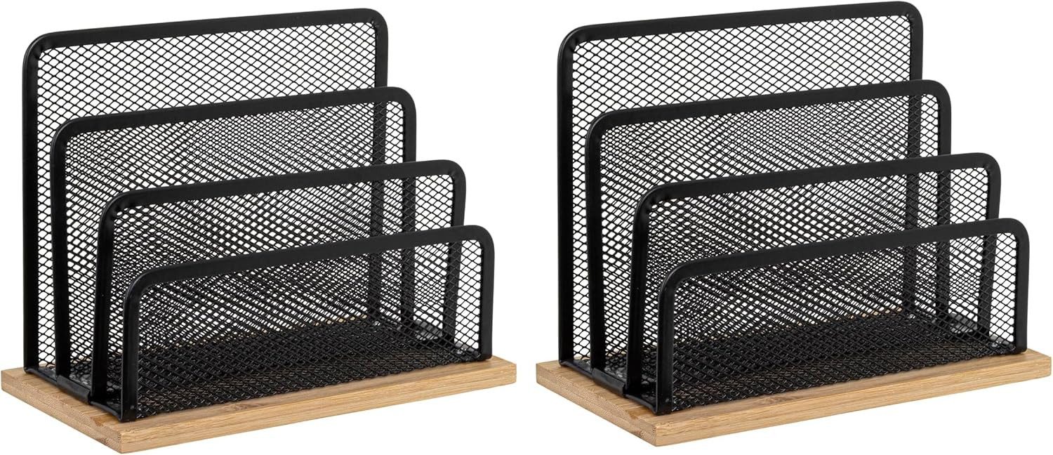 mucHome Organizer 2er Set Briefablage Schreibtisch, Metallgeflecht Brieforganizer (2 St)