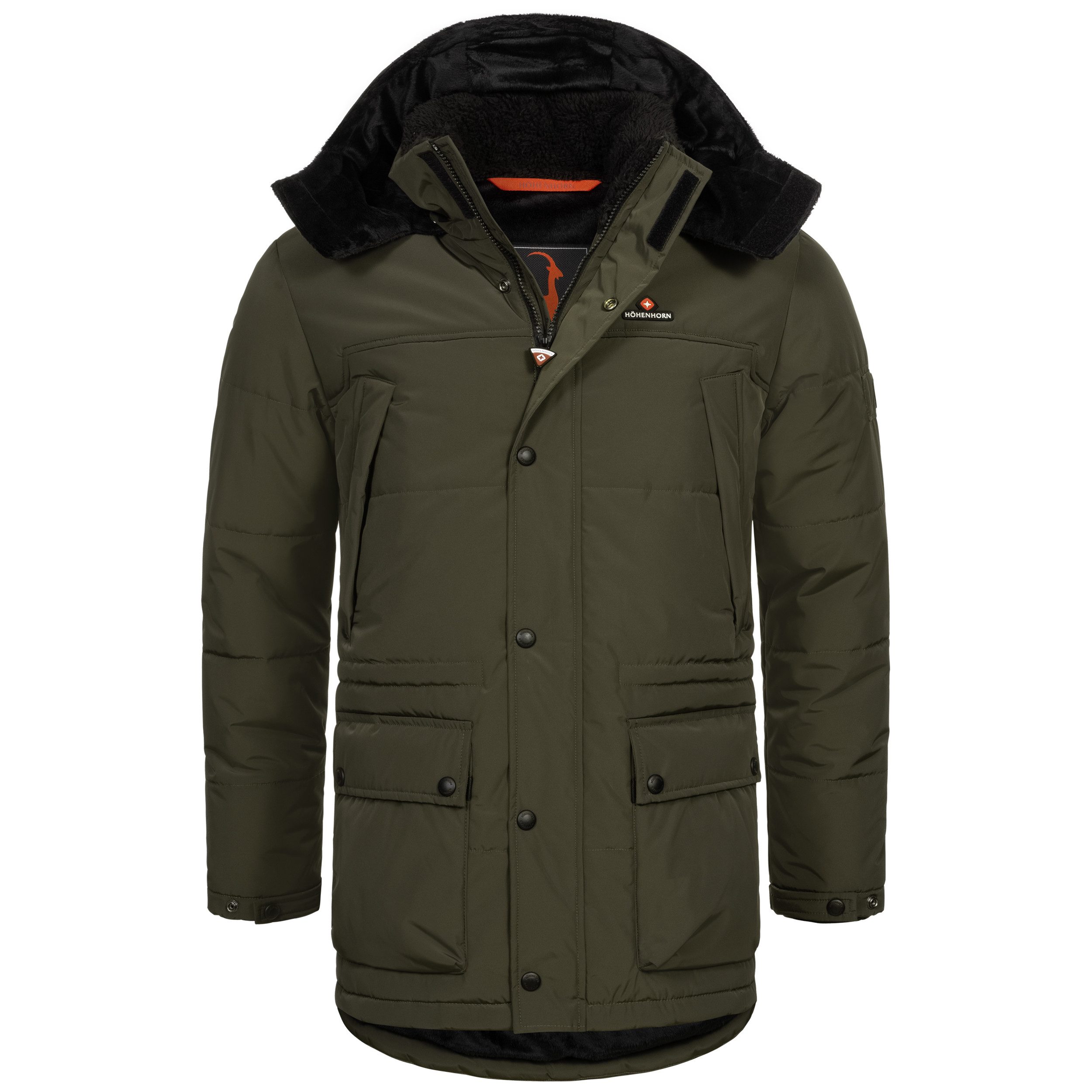 Herren Winterjacke Parka Mit Kapuze - Warme Gefütterte Wintermantel Bis Größe 6XL