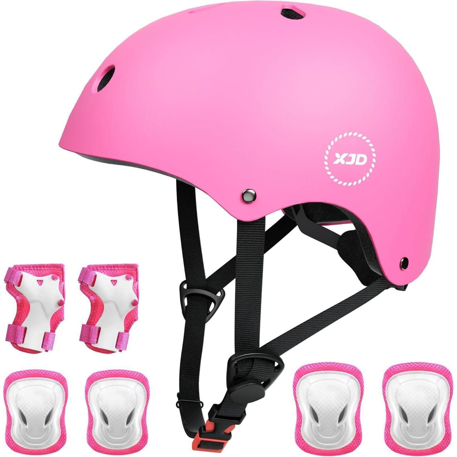 Kinderfahrradhelm Kinder Jugend Fahrradhelm Multisport Mädchen Jungs M 55-57 cm Rosa