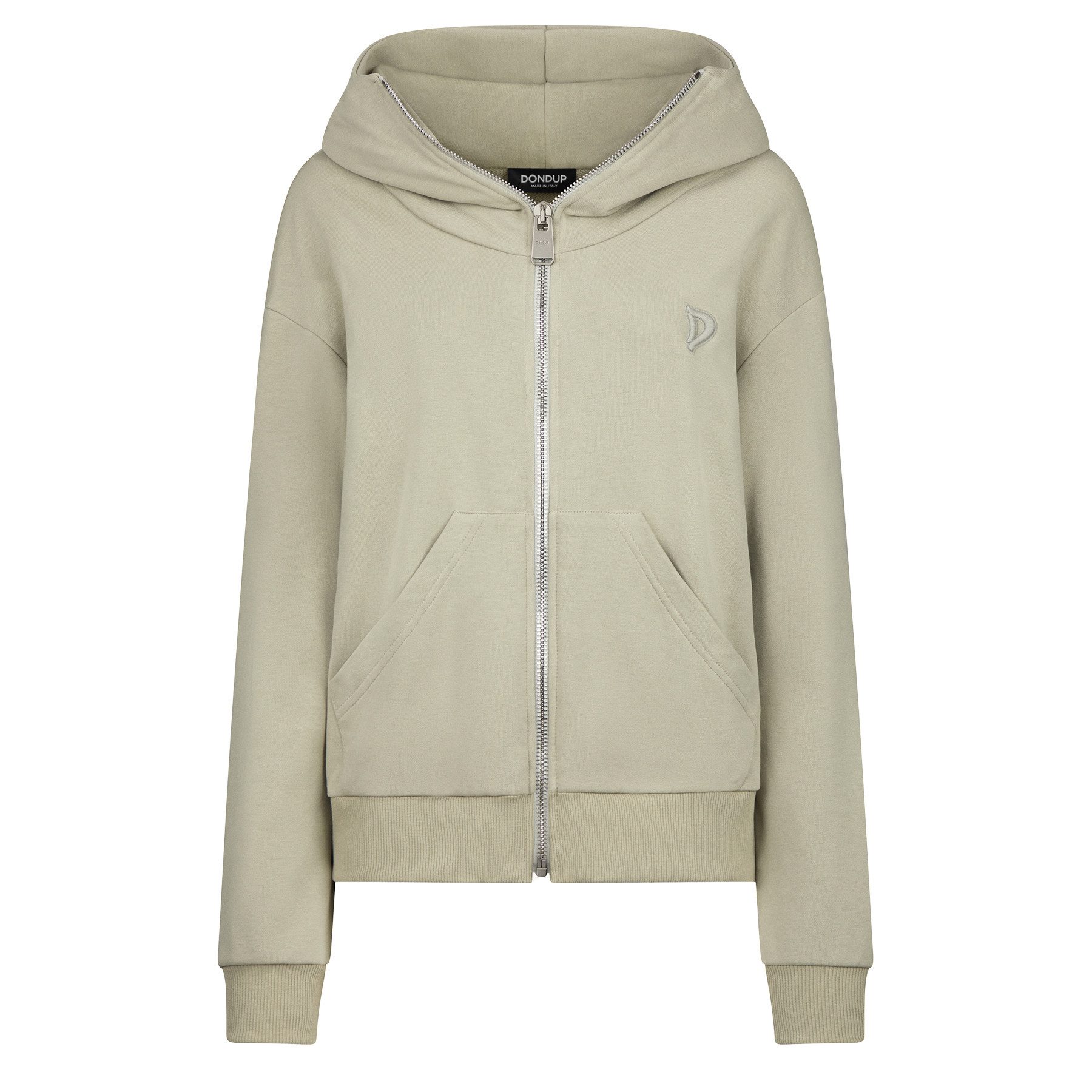 DONDUP Sweatjacke DONDUP Sweatjacke mit Baumwolle - Grau