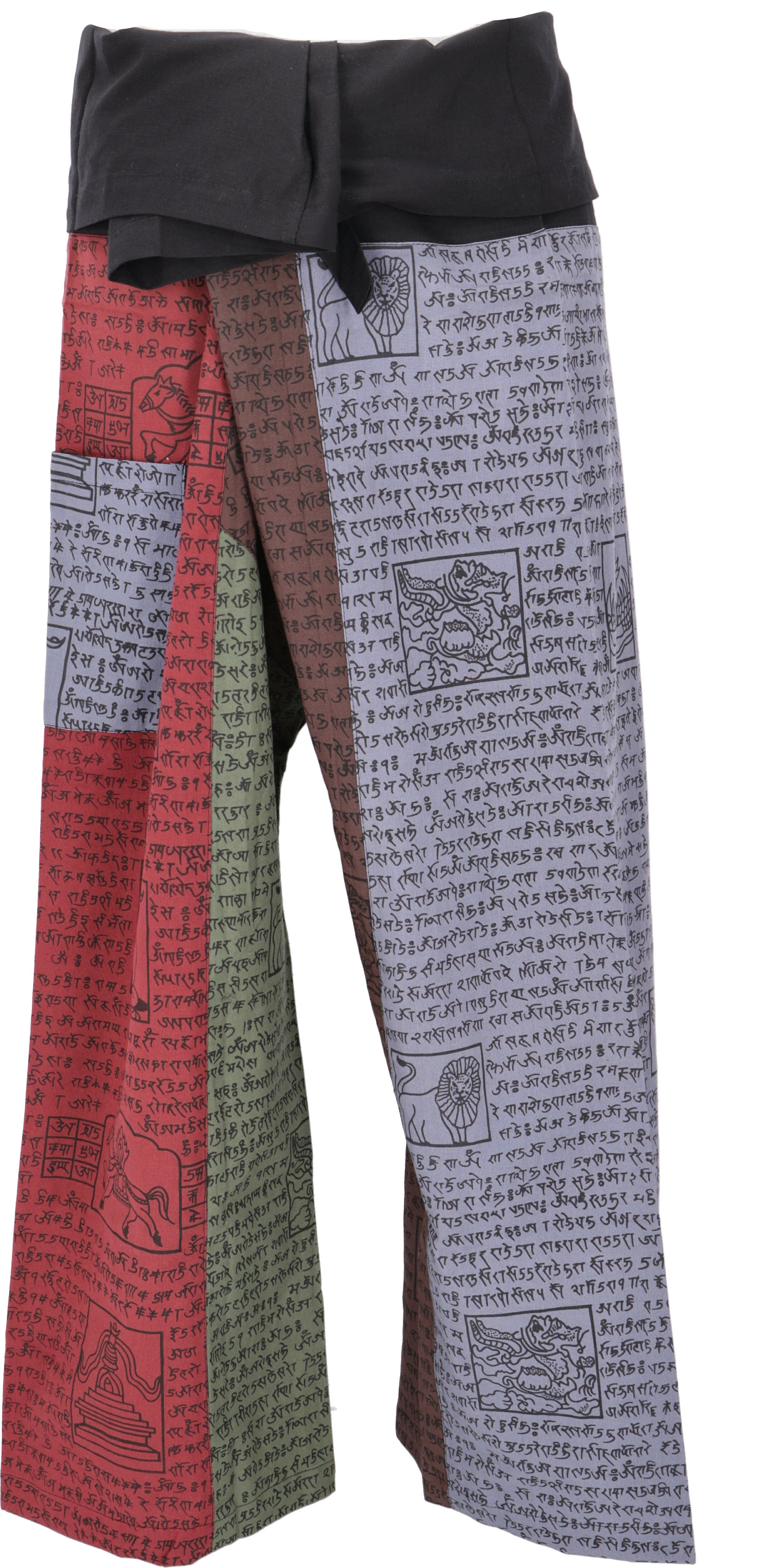 Guru-Shop Relaxhose Thai Fischerhose aus fester Baumwolle,.. Ethno Style, alternative Bekleidung