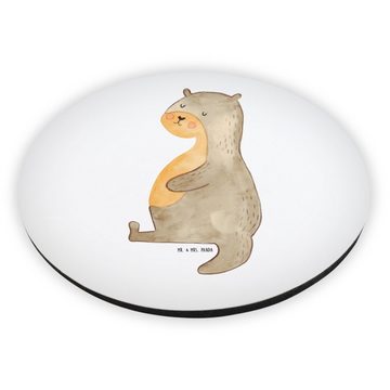 Mr. & Mrs. Panda Magnet Otter Bauch - Weiß - Geschenk, Essen. foodlover, Whiteboard Magnet, N (1-St), Stilvoll & Persönlich
