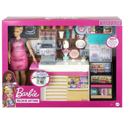 Mattel® Puppen Accessoires-Set Mattel GMW03 - Barbie - You can be anything - Naschcafe Spielset - Pup