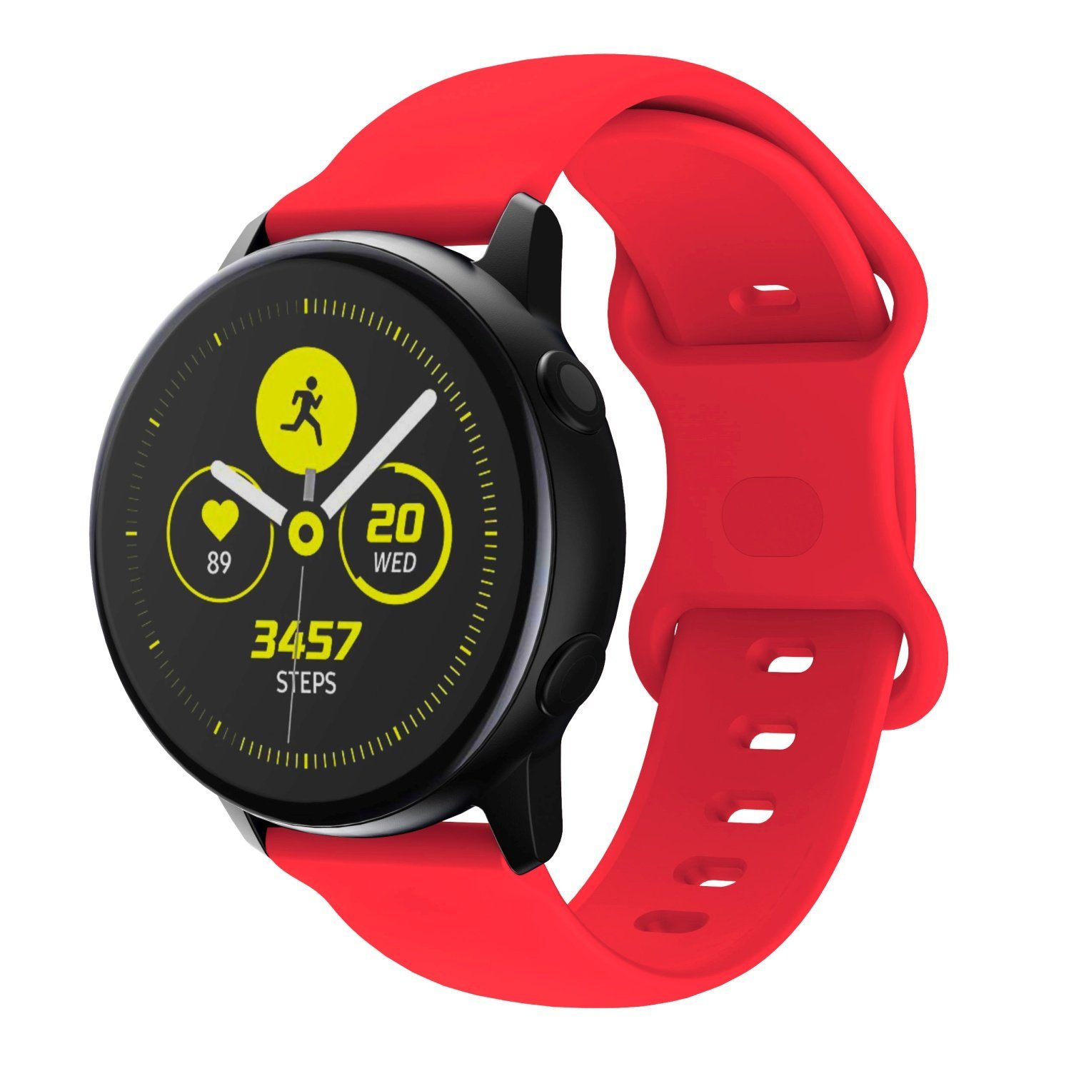 Cadorabo Smartwatch-Armband, Ersatzarmband 20mm Samsung Galaxy Watch 42mm / 3 / 4 / 5 / Sport