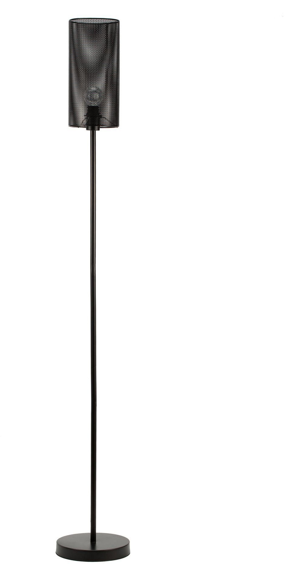 Pauleen Stehlampe Black Mesh, ohne Leuchtmittel, E14, Metall Schwarz | Standleuchten