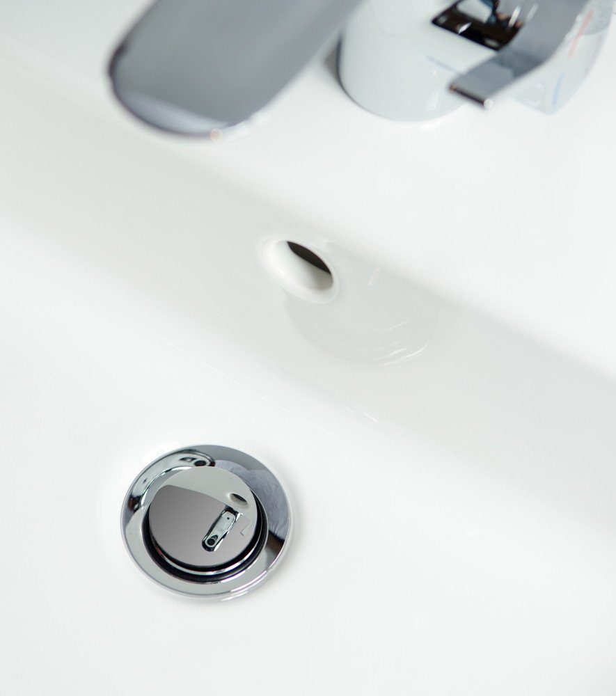 Sanilo Waschbeckenstöpsel Classic, Ø 4.0 cm, hochwertig, universell, mit Motiv, 100% wasserdicht