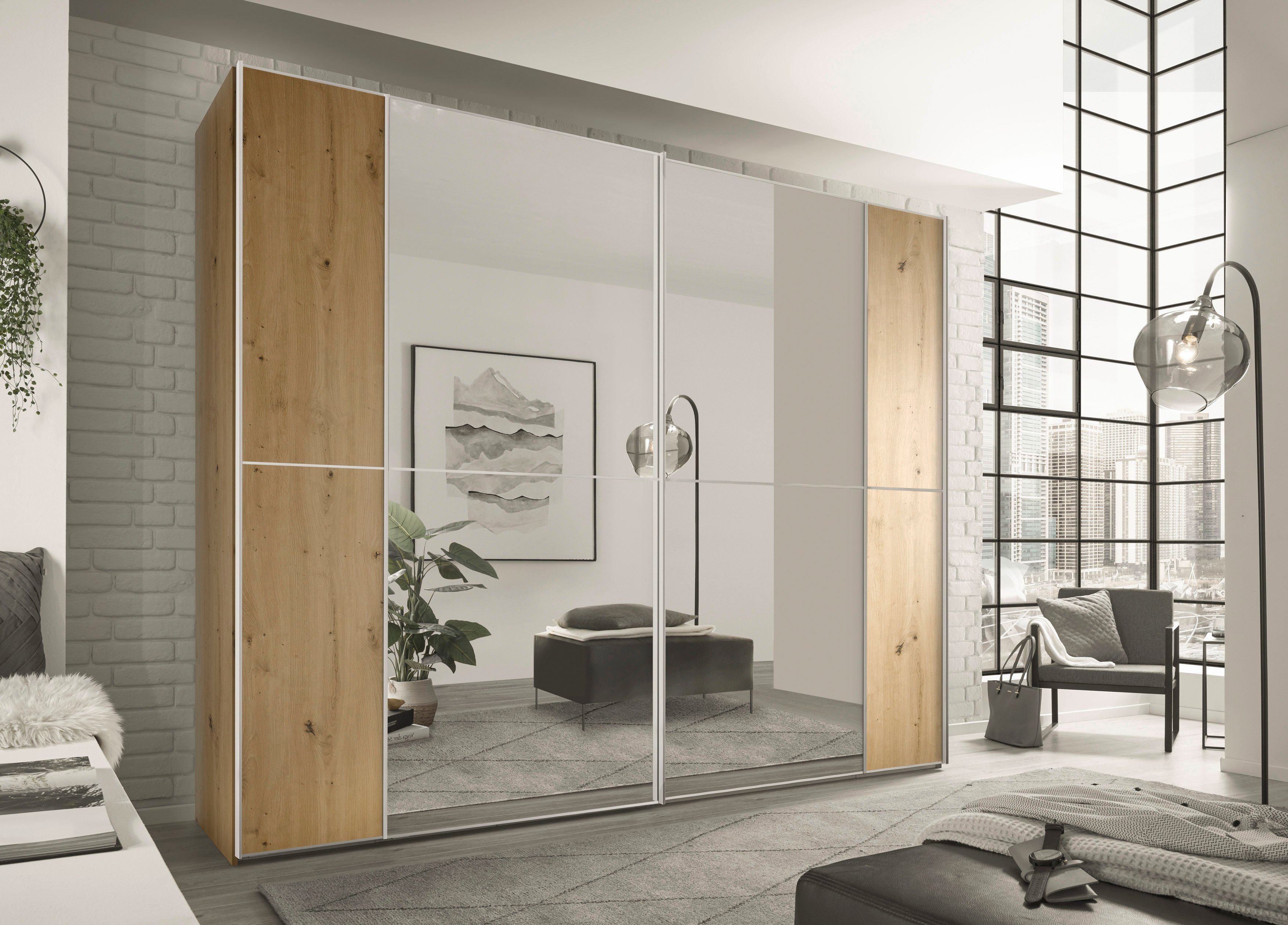 STAUD Schwebetürenschrank Sonett 220, Made in Germany mit vier verschiedenen Ausstattungsvarianten