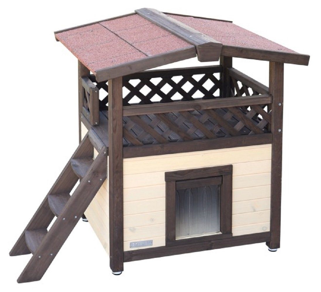 Kratzbaum Kerbl Katzenhaus 4-Seasons Deluxe 88x57x77 cm 81529