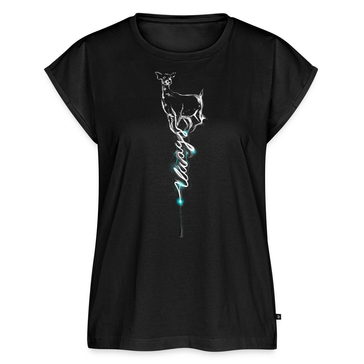 T-Shirt Harry Potter Hirschkuh Patronus Frauen Casual T-Shirt