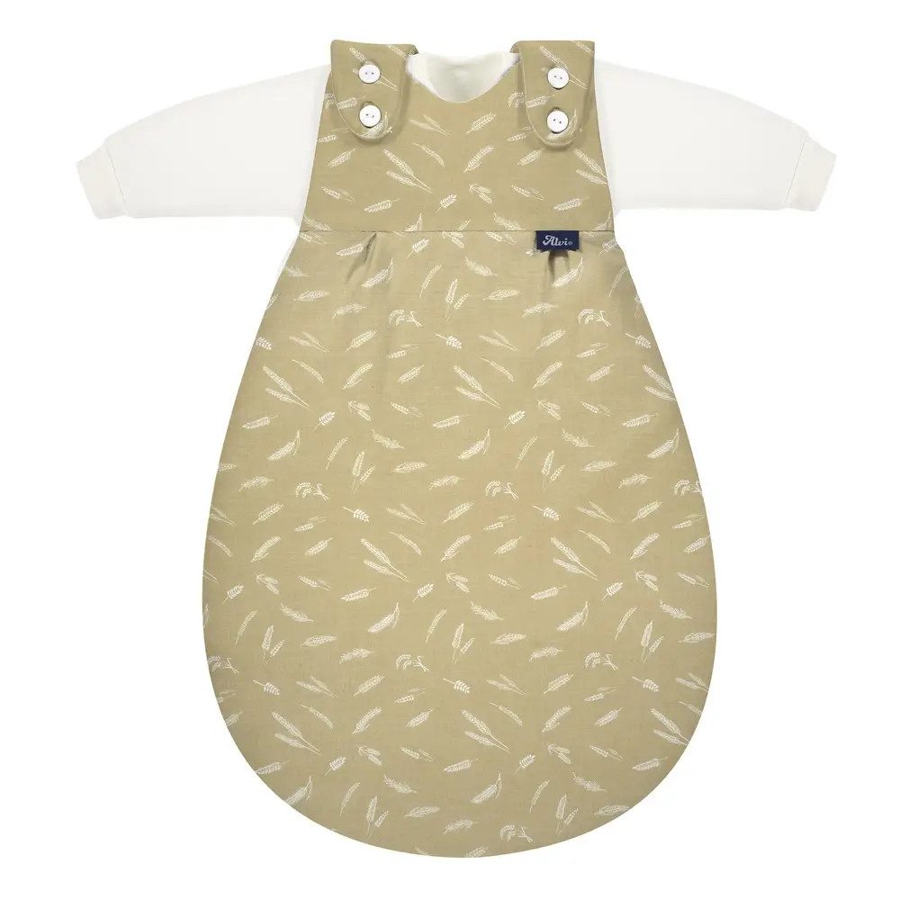 Alvi® Babyschlafsack ALVI Baby-Mäxchen 3tlg. Flachgewebe Earth nature, Gr. 68/74 – Bild 2 von 5