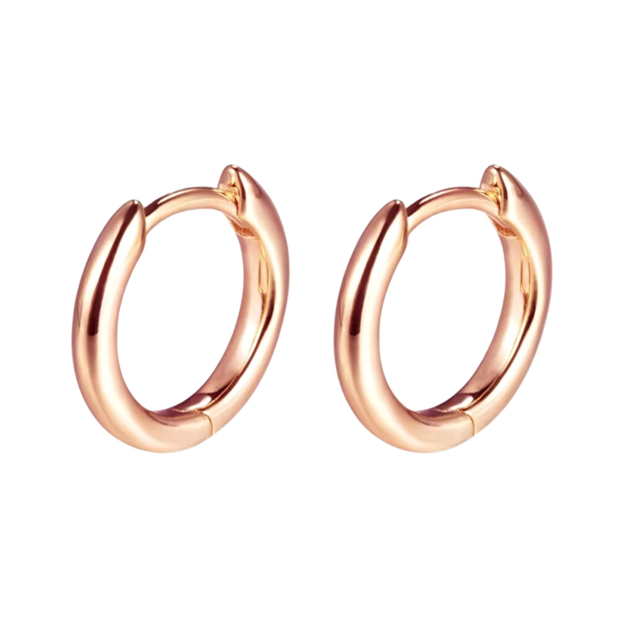 Runde Perlé Paar Creolen schlichte Creolen, rund Basic, 925 Sterling Silber günstig online kaufen