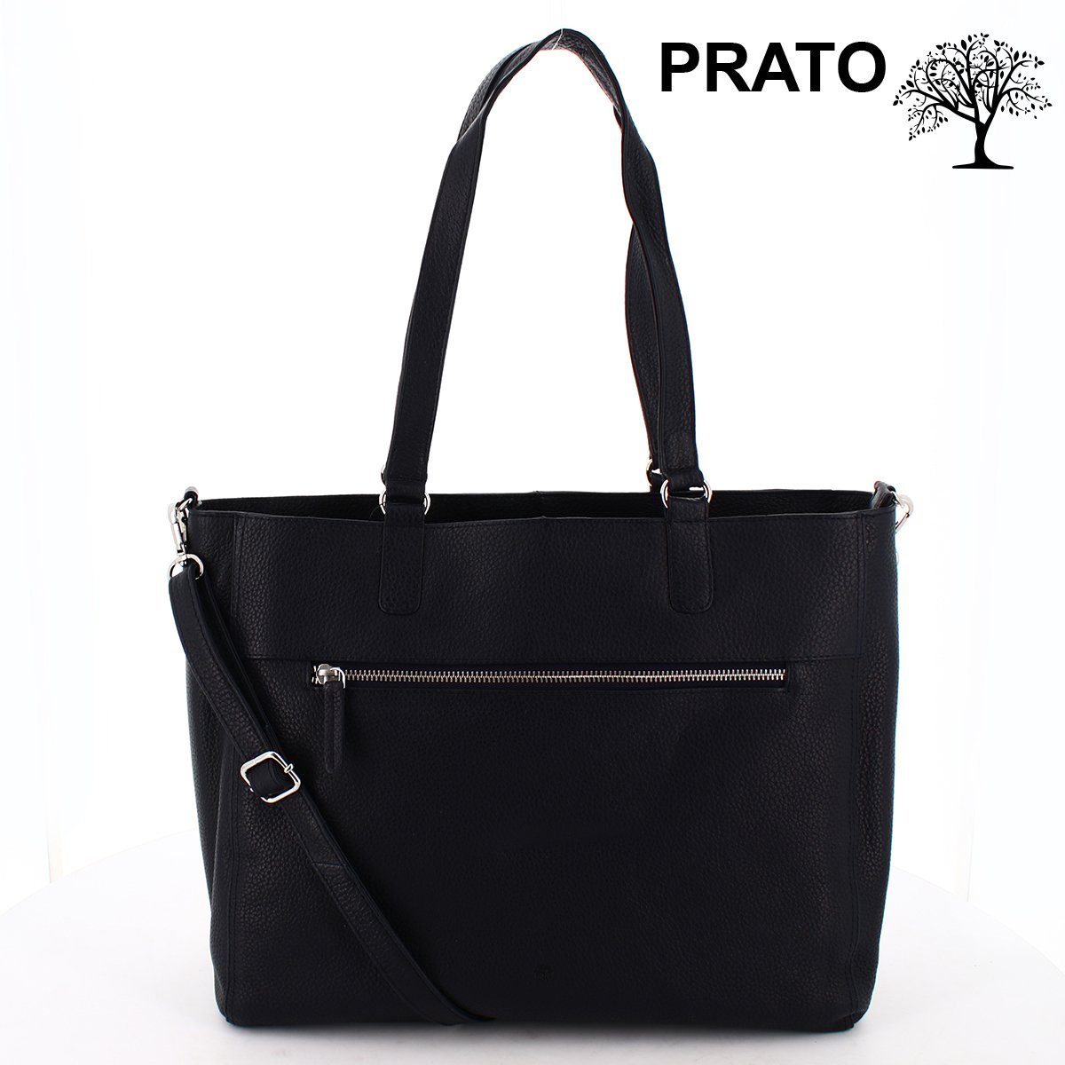 Umhängetasche Prato LM AK01 Asif Rindleder geprägt Shopper (1-tlg), Modern