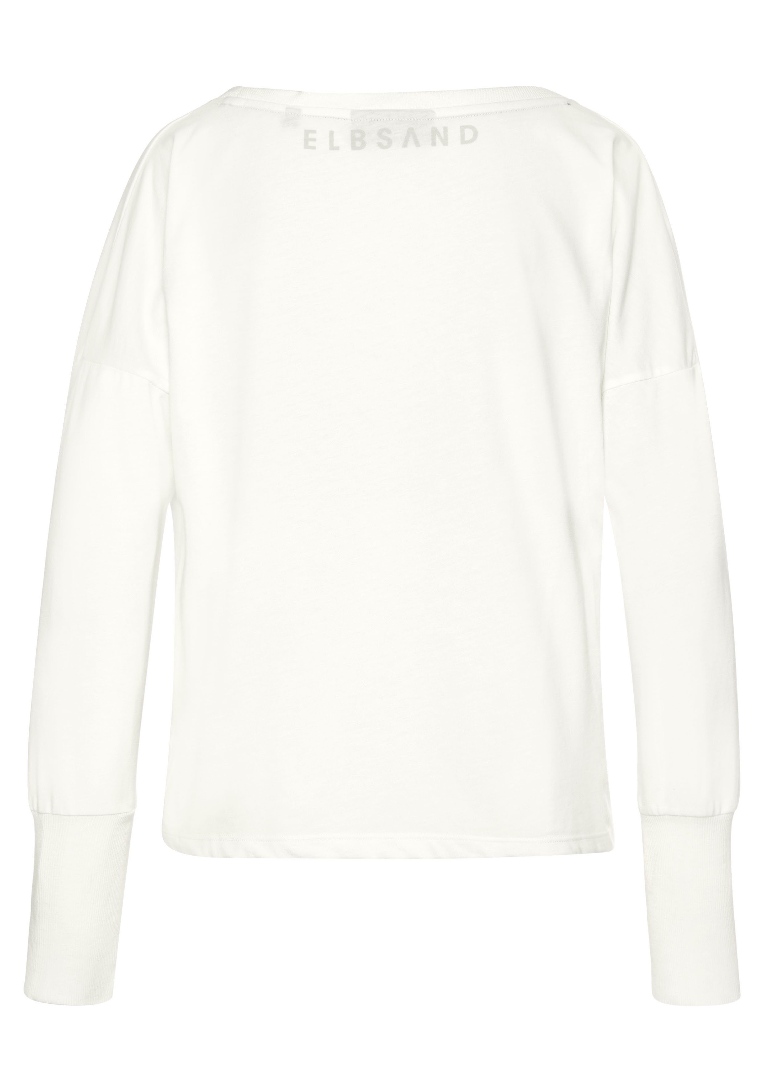 Elbsand Longsleeve Ingiara mit Logodruck vorne, Langarmshirt, sportlich-casual