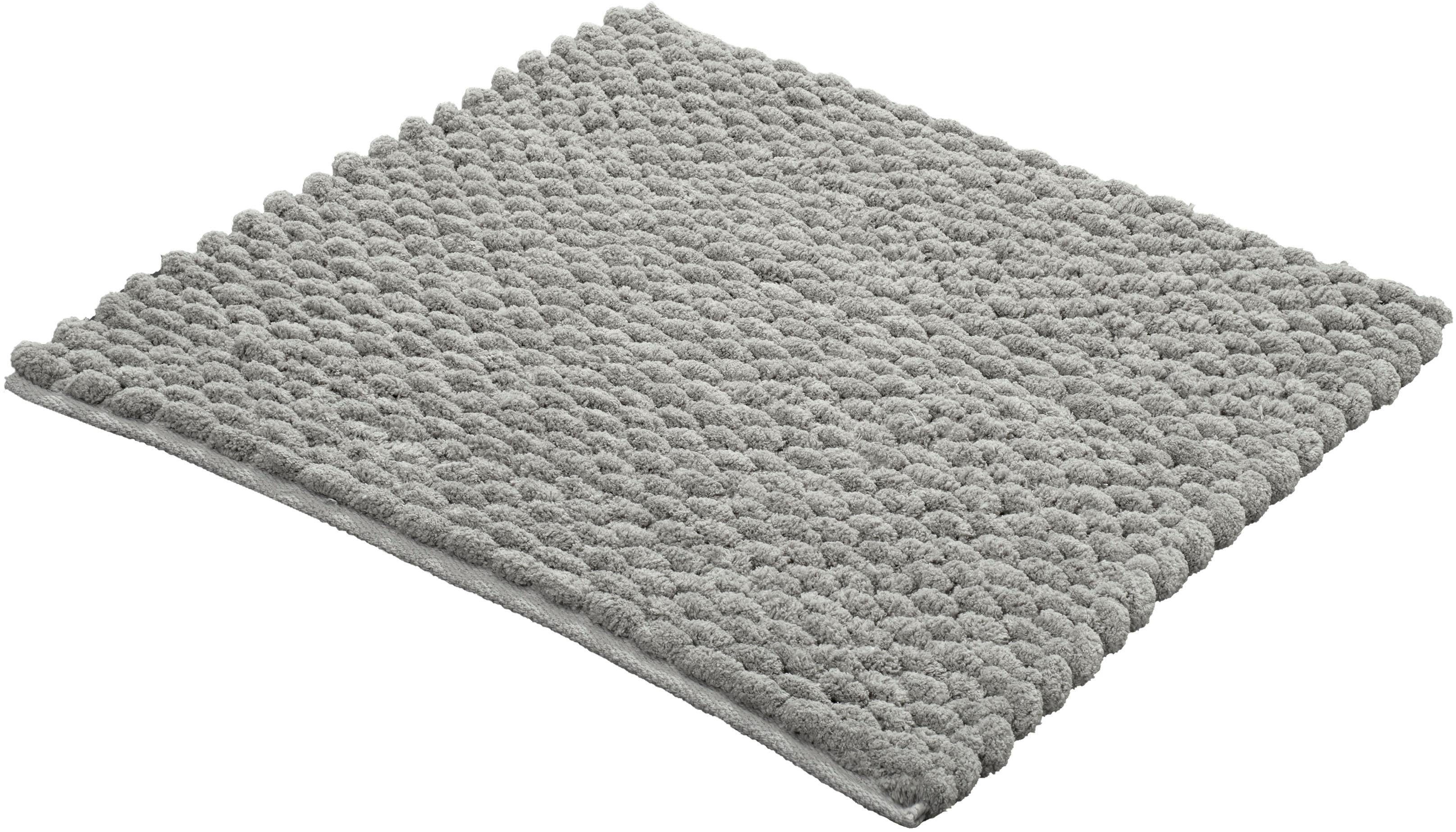 mm, Wolke, quadratisch rutschhemmend Polyester, Badteppich, Badematte beschichtet, Kleine gewebt, fußbodenheizungsgeeignet, 10 Willow Höhe quadratisch, platinfarben Baumwolle, Farben, Uni rechteckig oder