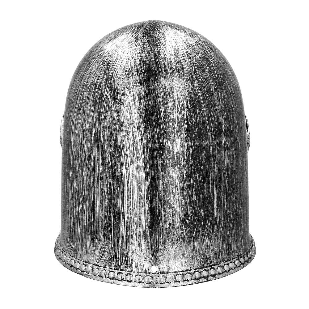 Boland Ritter-Kostüm Kinderhelm Ritter Deluxe silberfarben Helm für Jungen Kostüm-Zubehör, verstellbar - mit beweglichem Visier