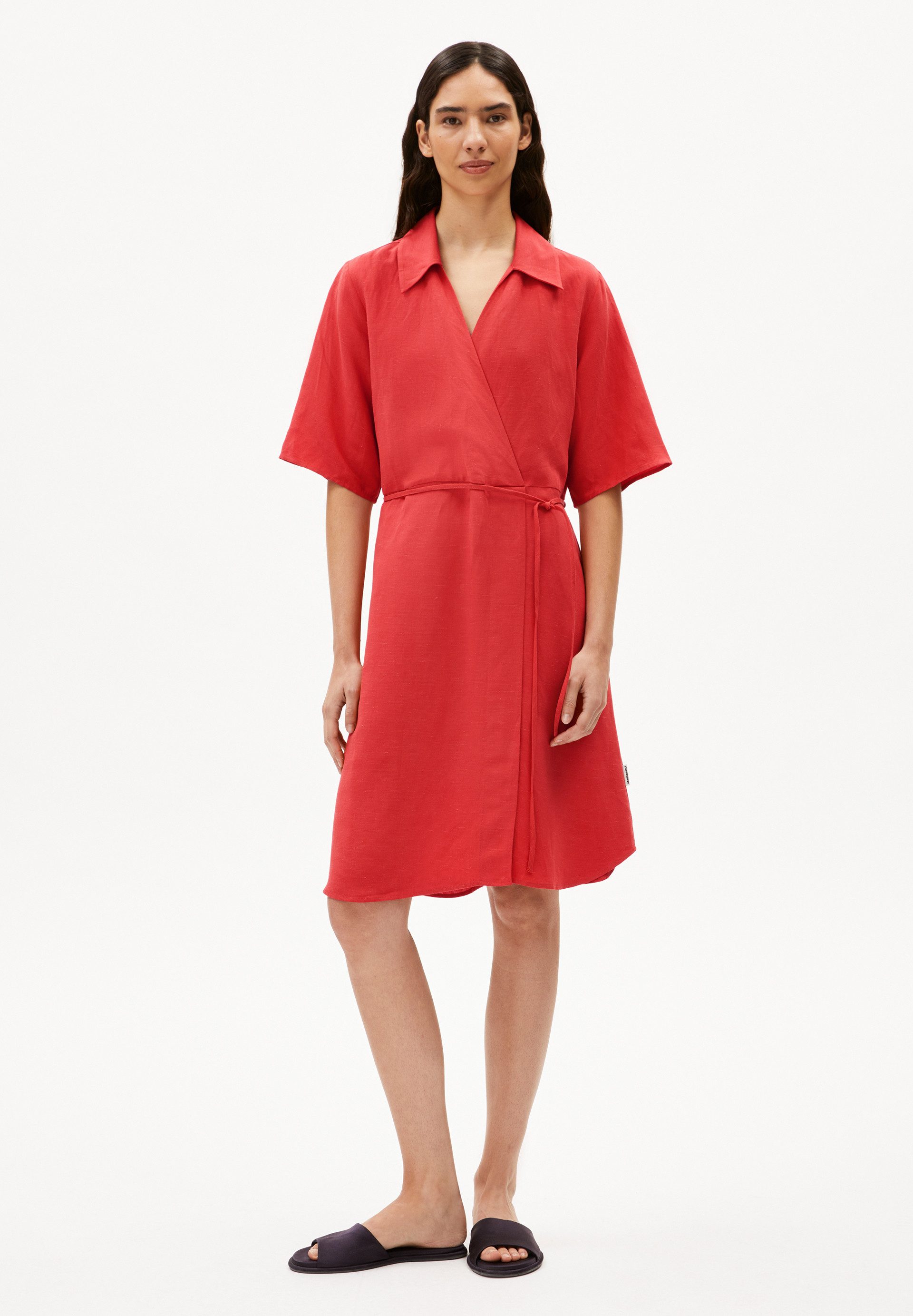 Armedangels Jerseykleid FEMNAAMI LINO Webkleid aus Leinen-Mix (Regular Fit) günstig online kaufen