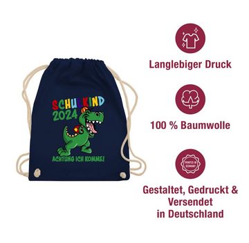 Shirtracer Turnbeutel Schulkind 2024 Achtung ich komme! - bunt, Schulanfang & Einschulung Geschenk Turnbeutel