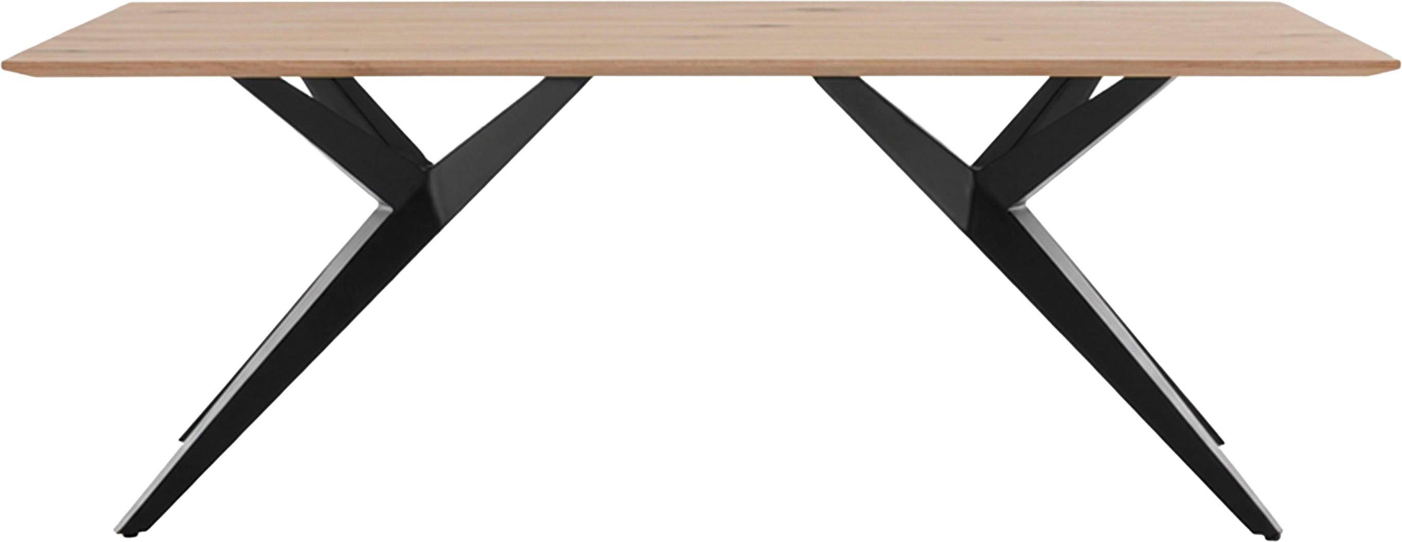 Musterring Esstisch, 3 Größen 180 bis 220 cm, Eiche bianco massiv, schweizer Kante